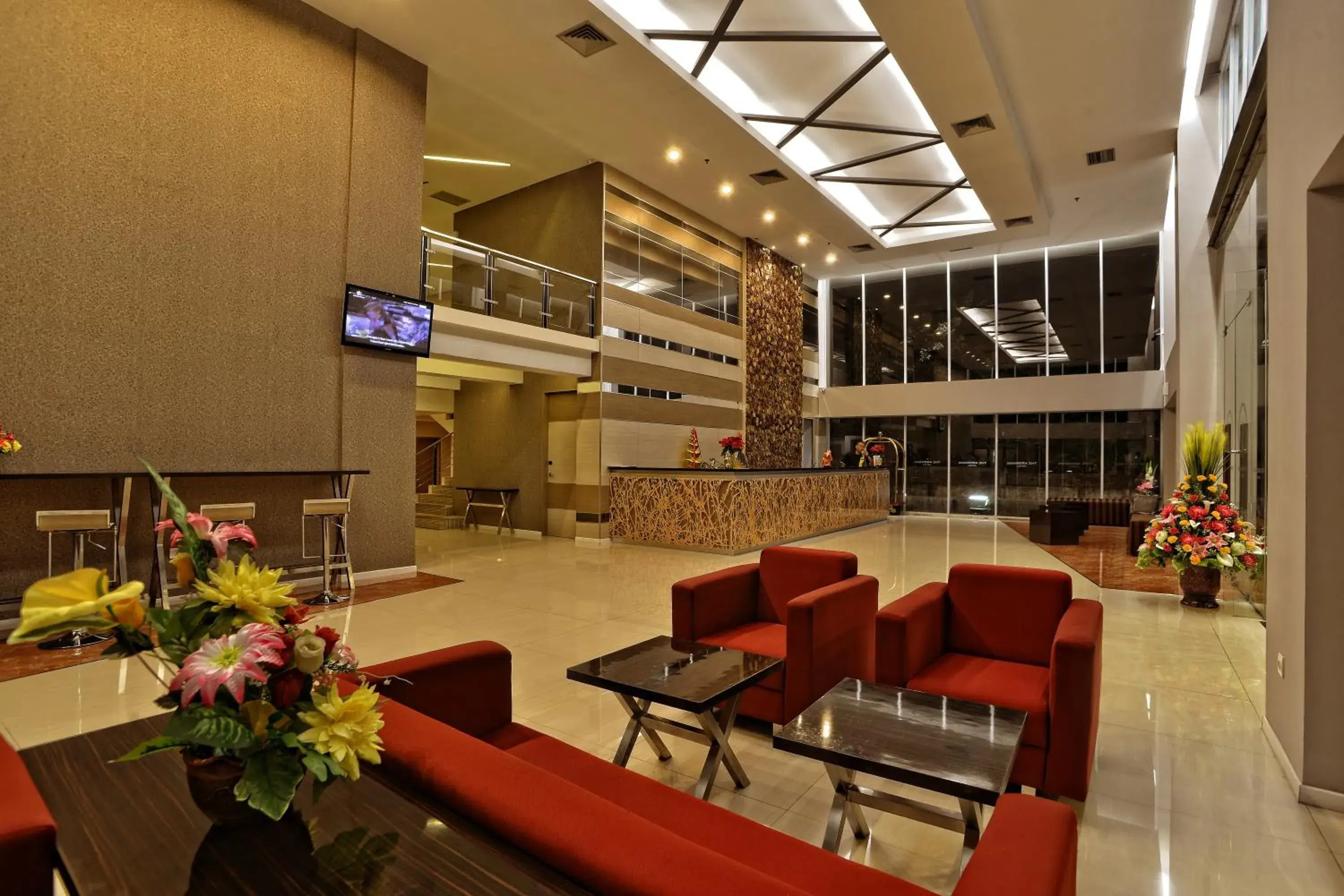 Lobby or reception in Hotel Dafam Pekanbaru Lobby or reception in Hotel Dafam Pekanbaru