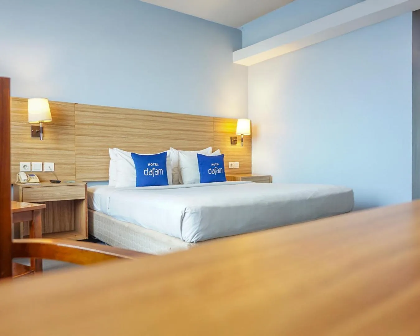 Bed in Hotel Dafam Pekanbaru