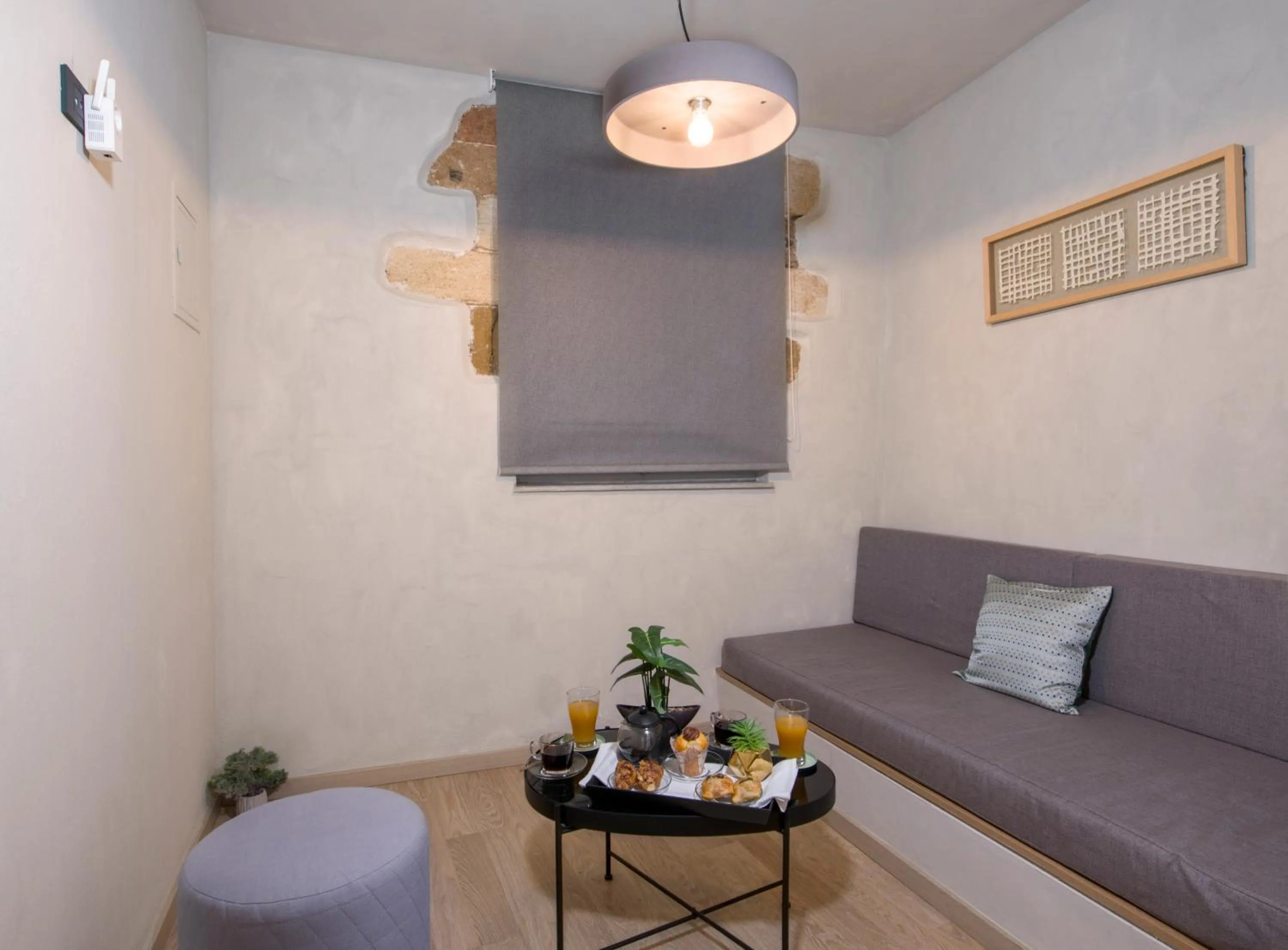 Seating area in Cretan Berry Sarpaki