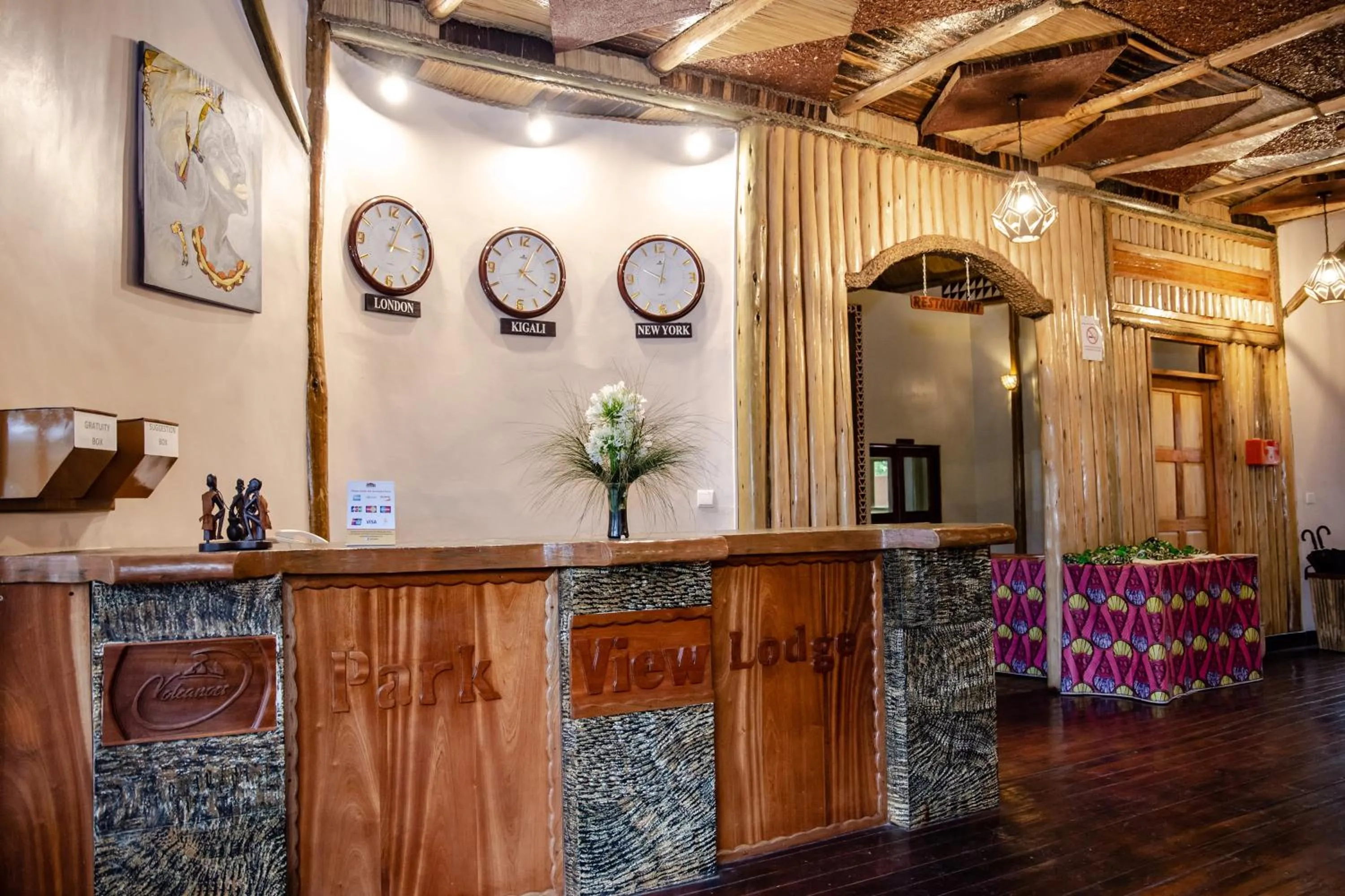 Lobby or reception in Ingagi Park View Lodge