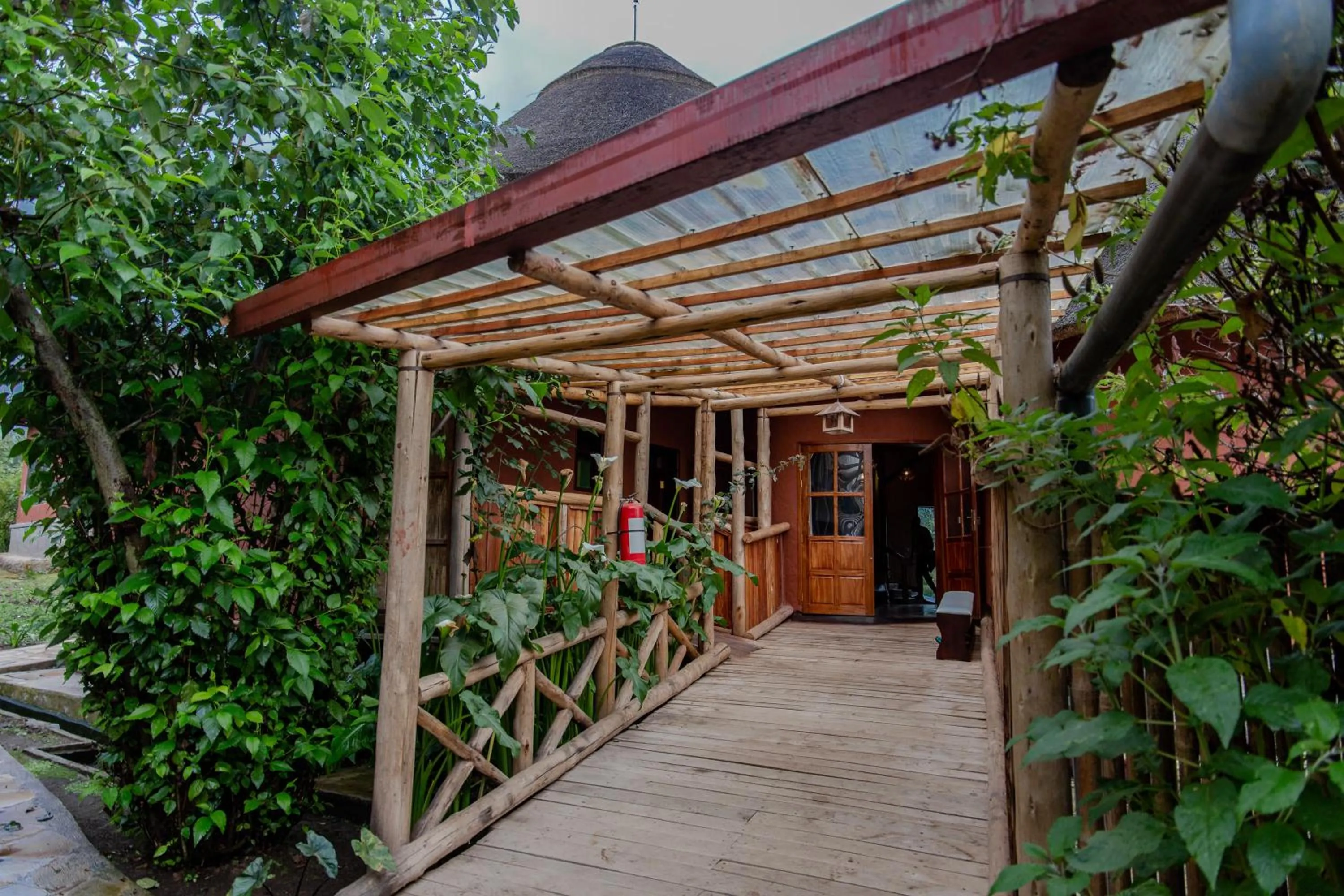 Decorative detail in Ingagi Park View Lodge