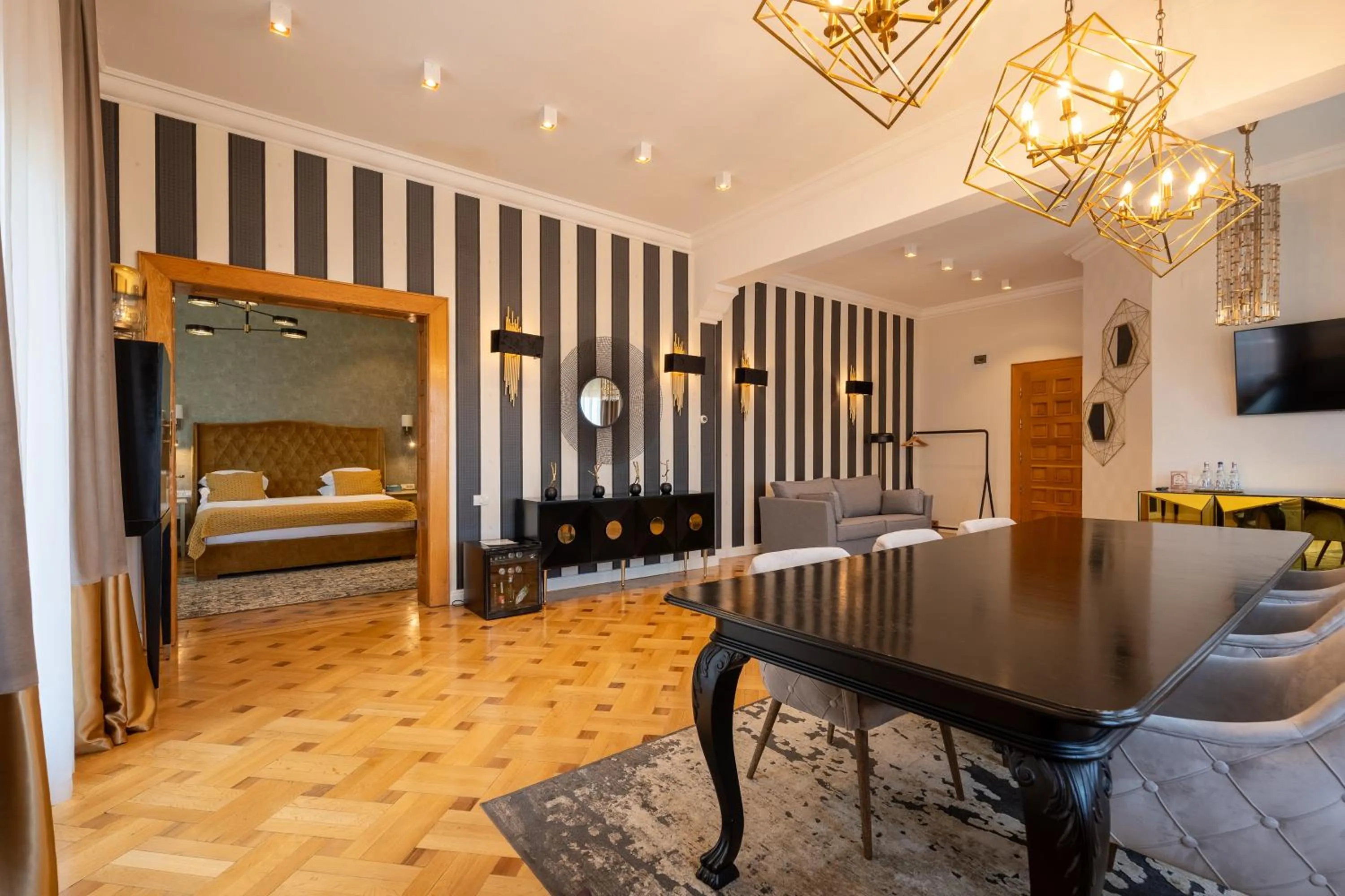 Living room, Bed in Casa Cranta