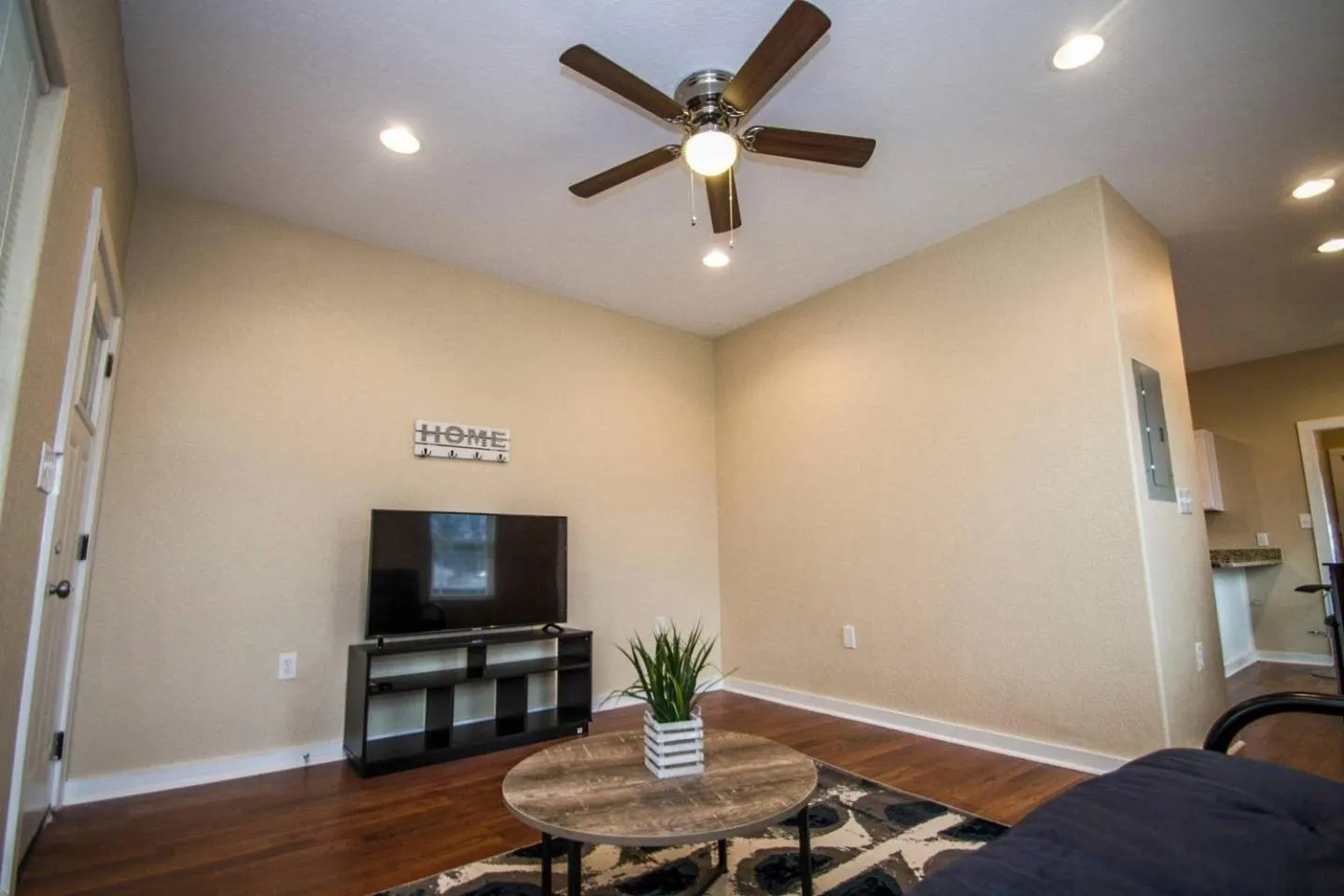 Living room in Hackberry St #B Renovated 2BR Near Downtown SA
