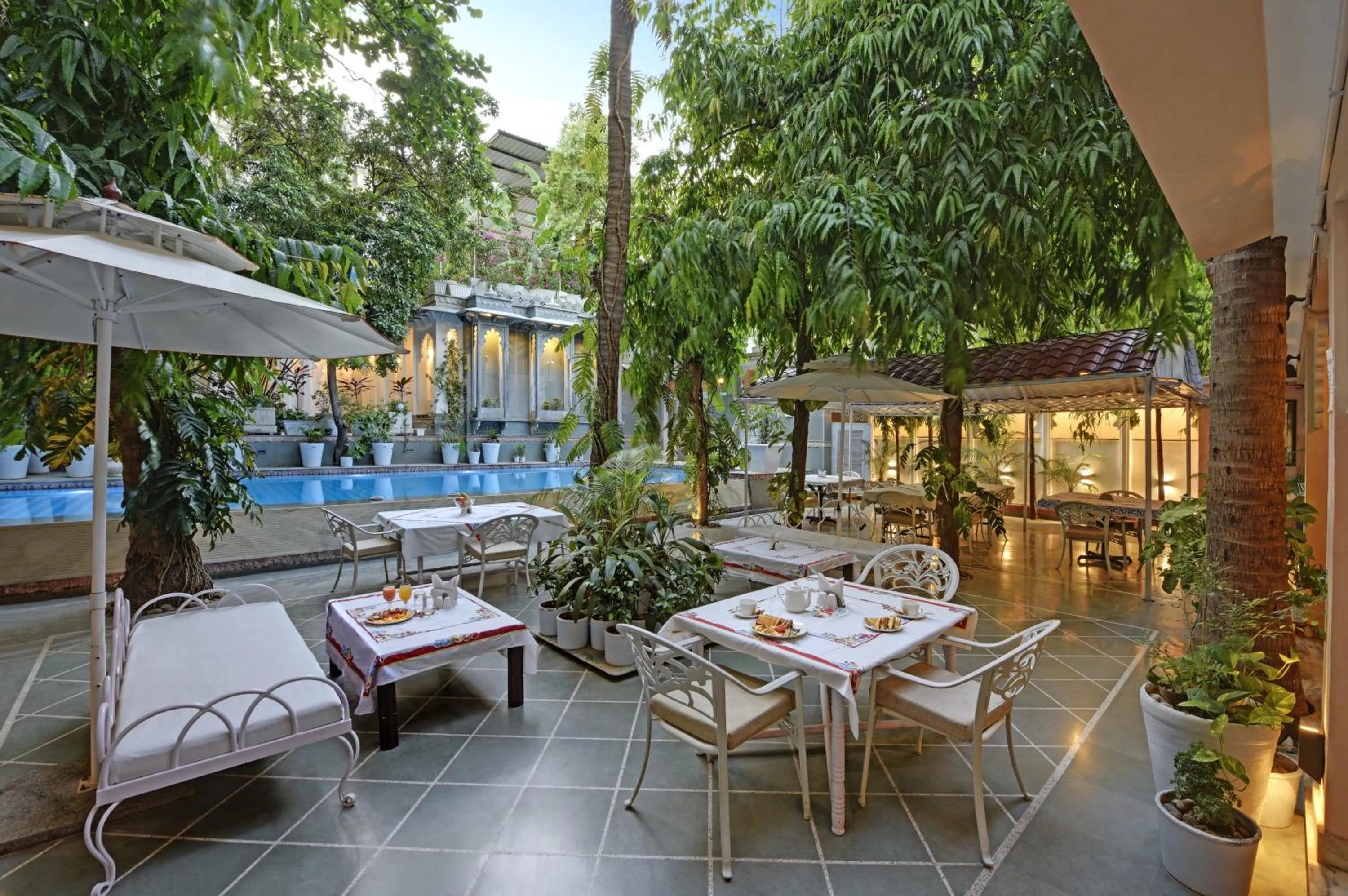 Patio in Hotel Raj Palace Udaipur