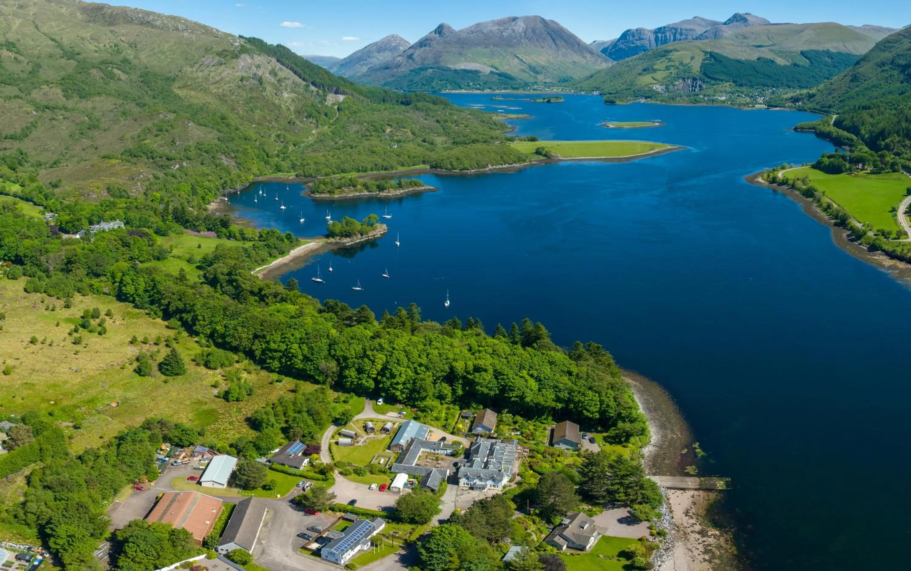 Landmark view in Loch Leven Hotel & Distillery