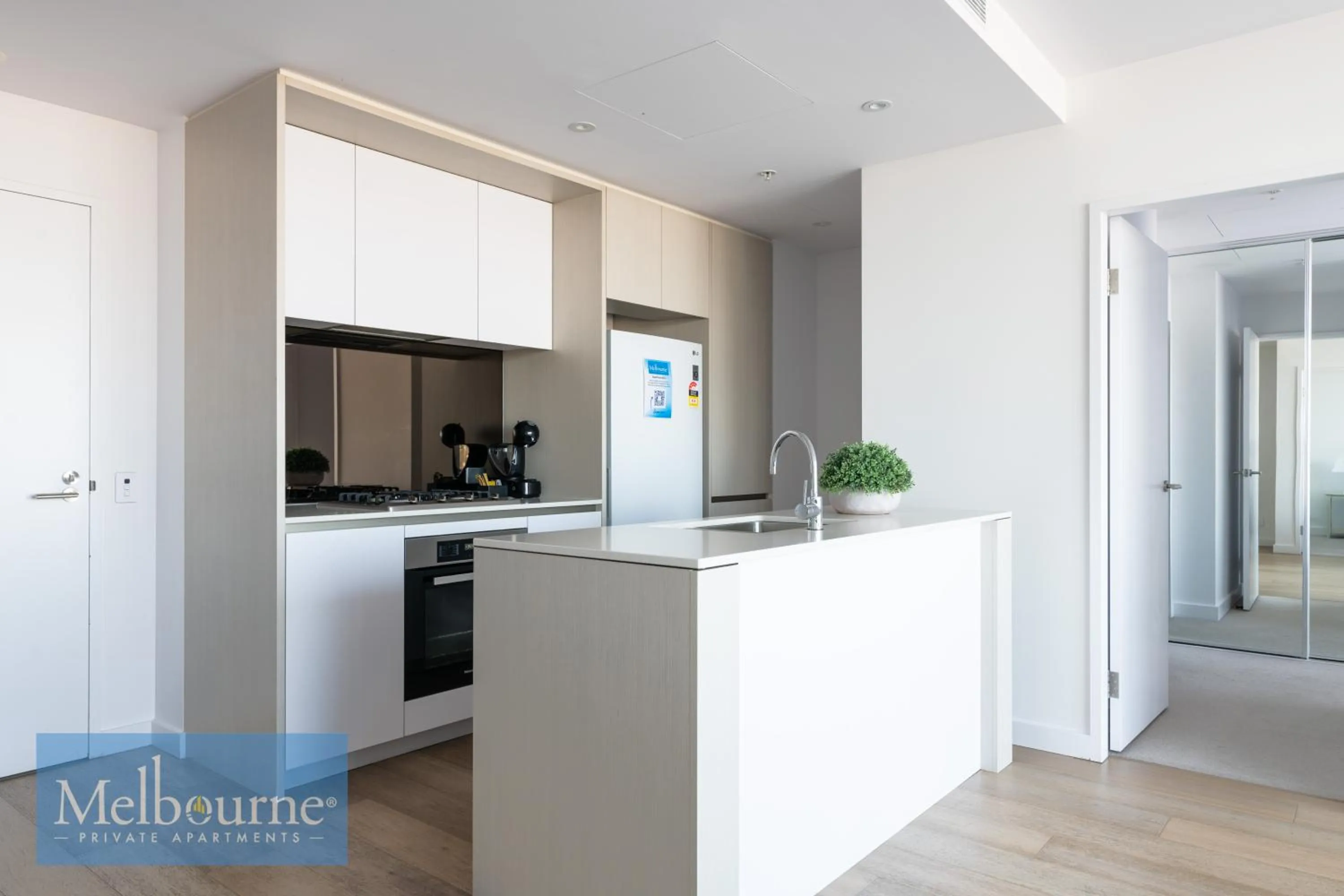Kitchen or kitchenette in Melbourne Private Apartments - Collins Wharf Waterfront, Docklands