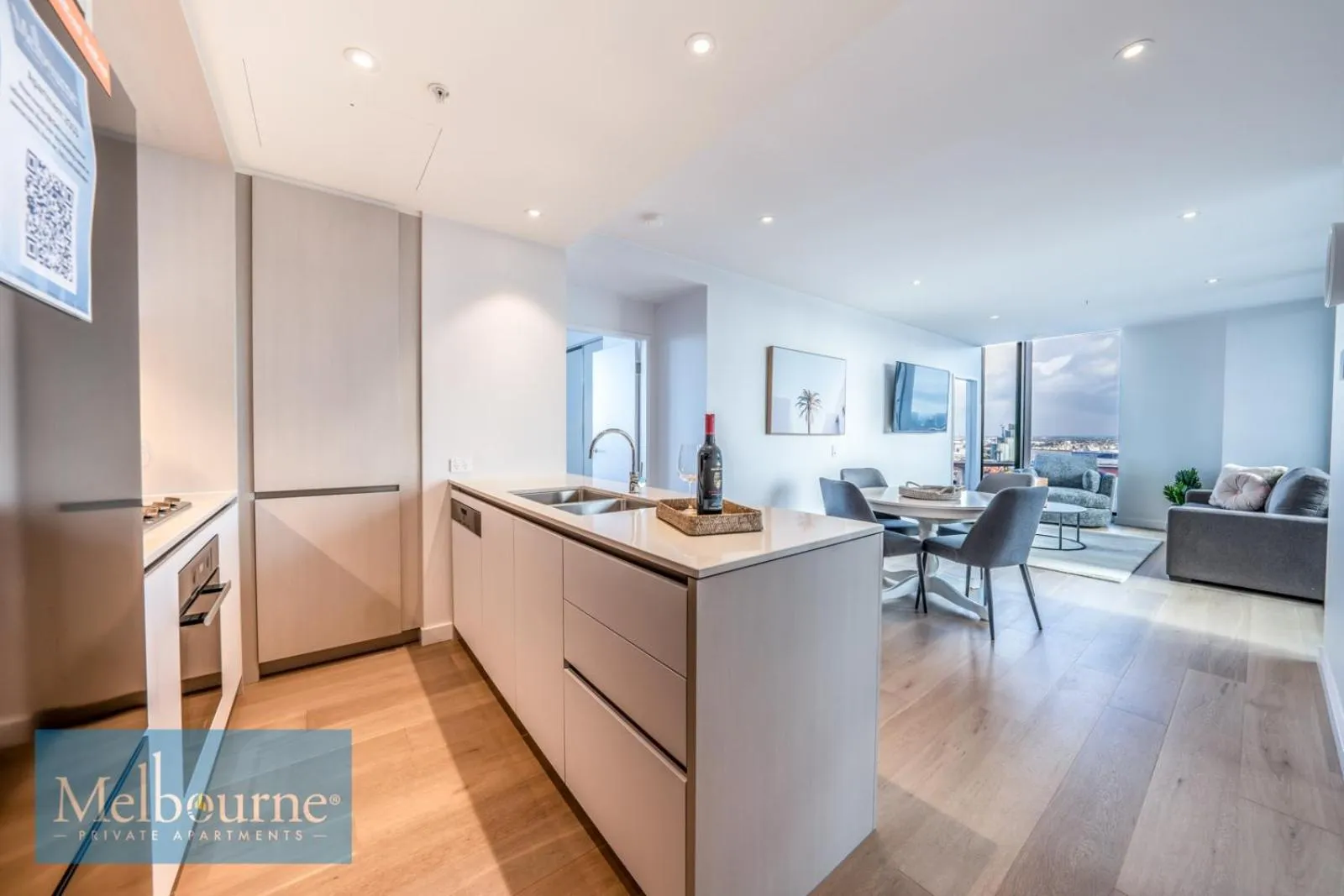 Dining area in Melbourne Private Apartments - Collins Wharf Waterfront, Docklands