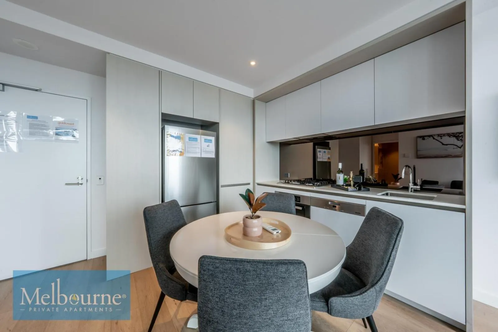 Kitchen or kitchenette in Melbourne Private Apartments - Collins Wharf Waterfront, Docklands