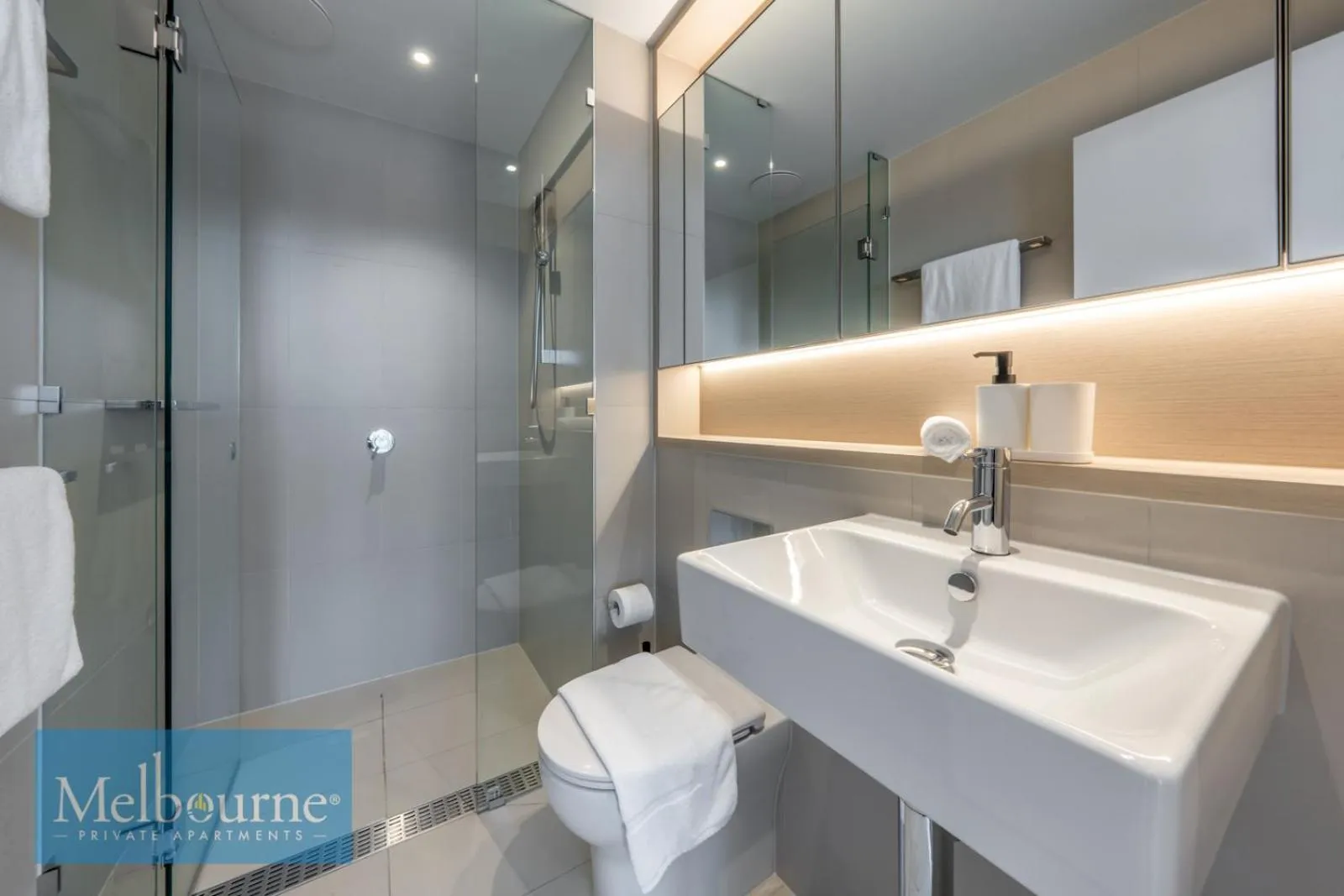 Shower in Melbourne Private Apartments - Collins Wharf Waterfront, Docklands