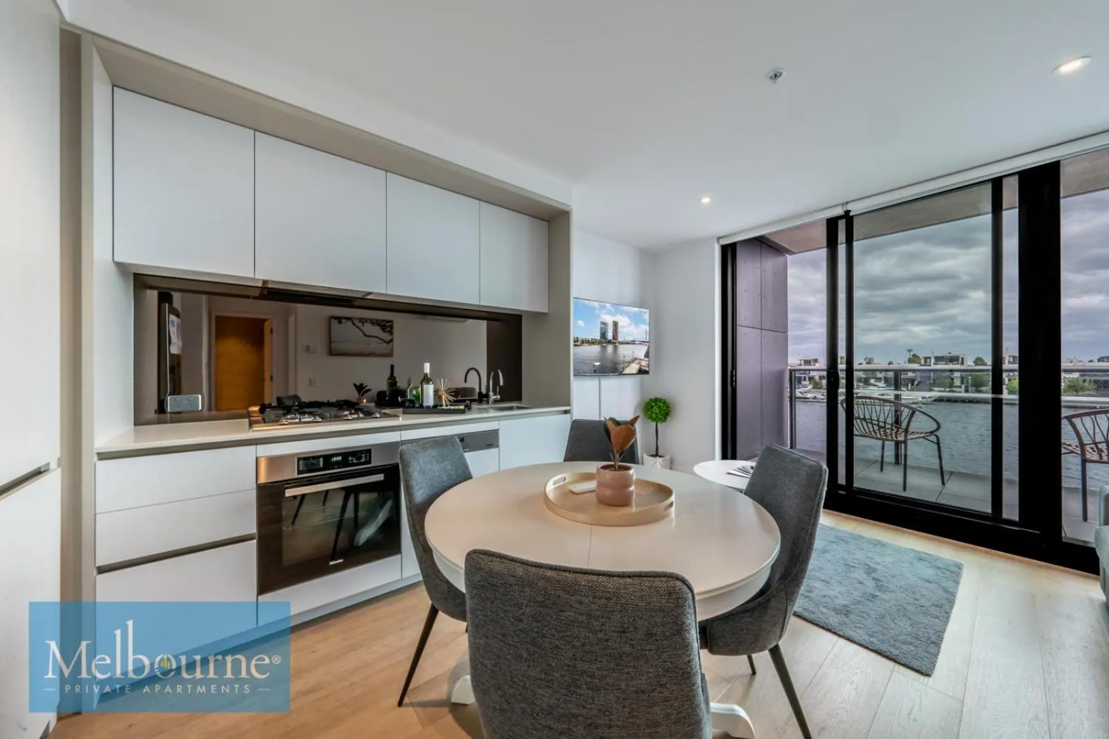 Seating area in Melbourne Private Apartments - Collins Wharf Waterfront, Docklands