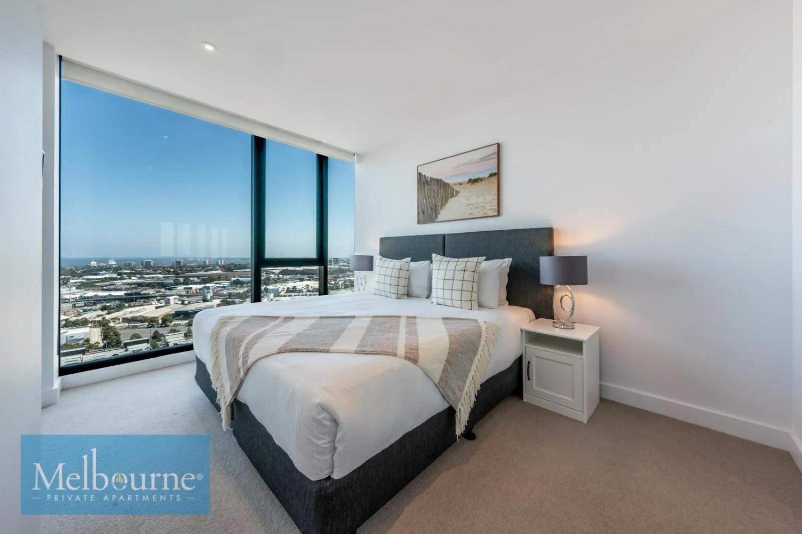 View (from property/room), Bed in Melbourne Private Apartments - Collins Wharf Waterfront, Docklands