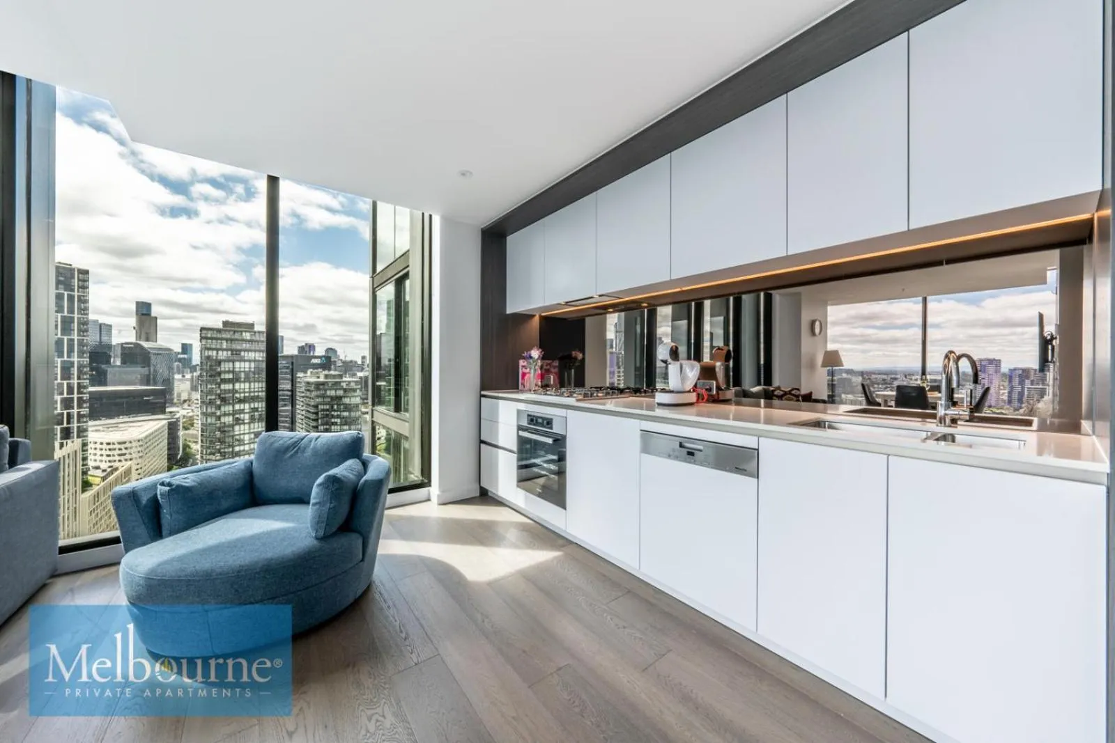 kitchen in Melbourne Private Apartments - Collins Wharf Waterfront, Docklands