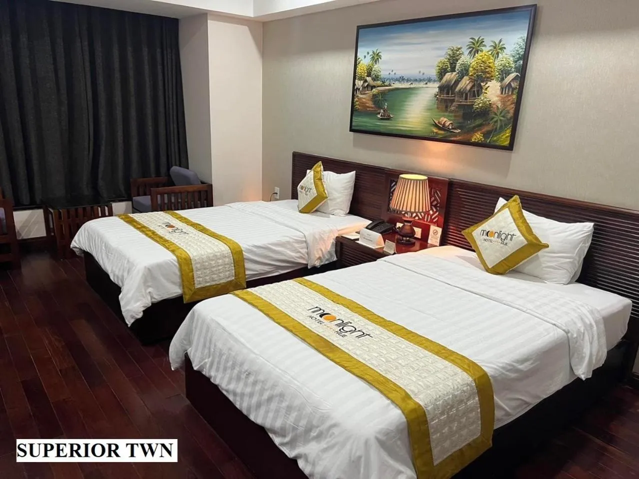 Bed in Moonlight Hotel Hue