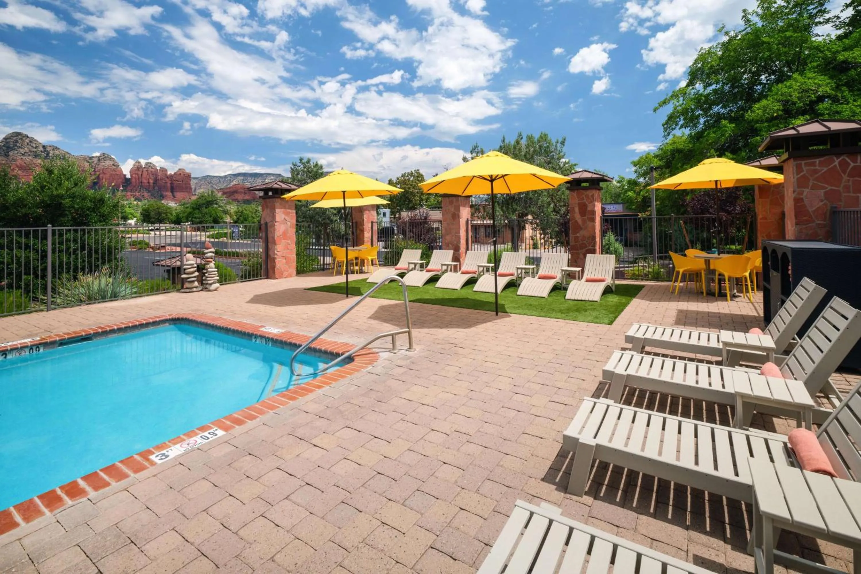Pool view in Aiden by Best Western Sedona