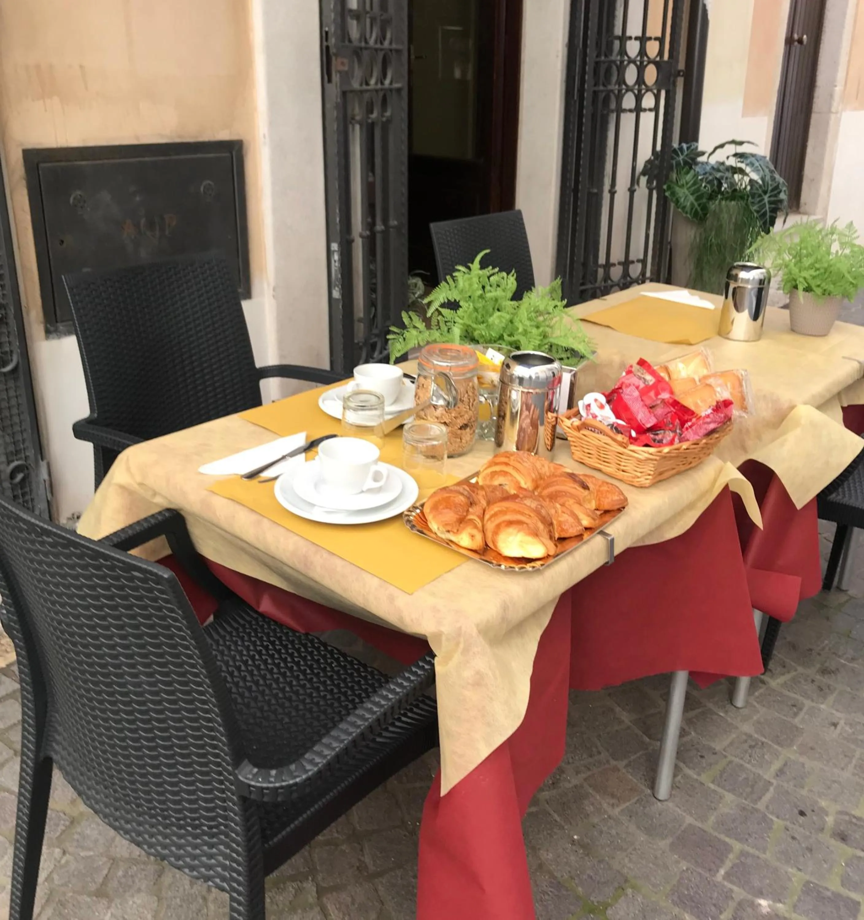 Italian breakfast in Albergo Ristorante del Cacciatore