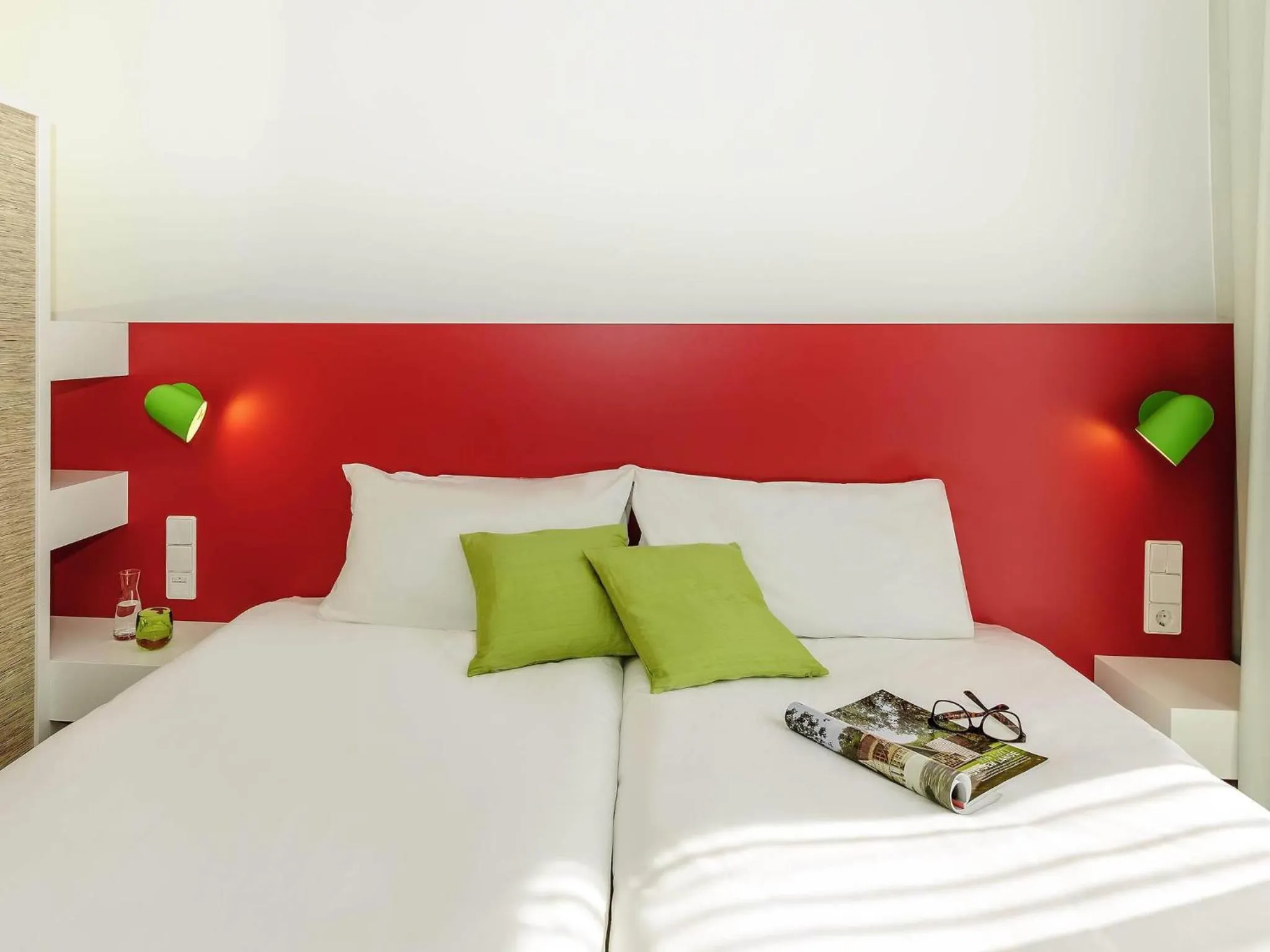 Bedroom, Bed in ibis Styles Karlsruhe Ettlingen