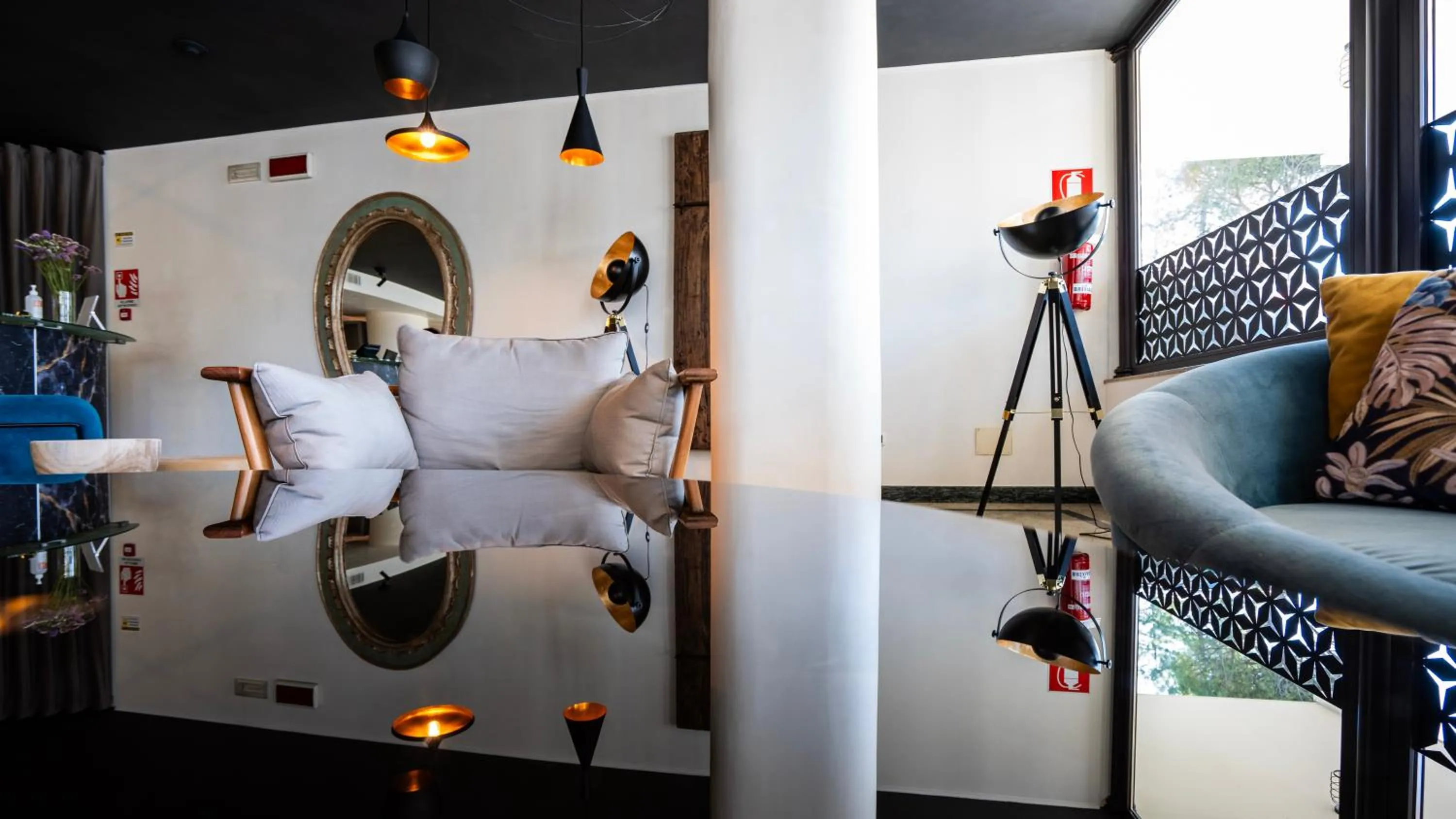 Lobby or reception, Bed in Gardone Palace Hotel