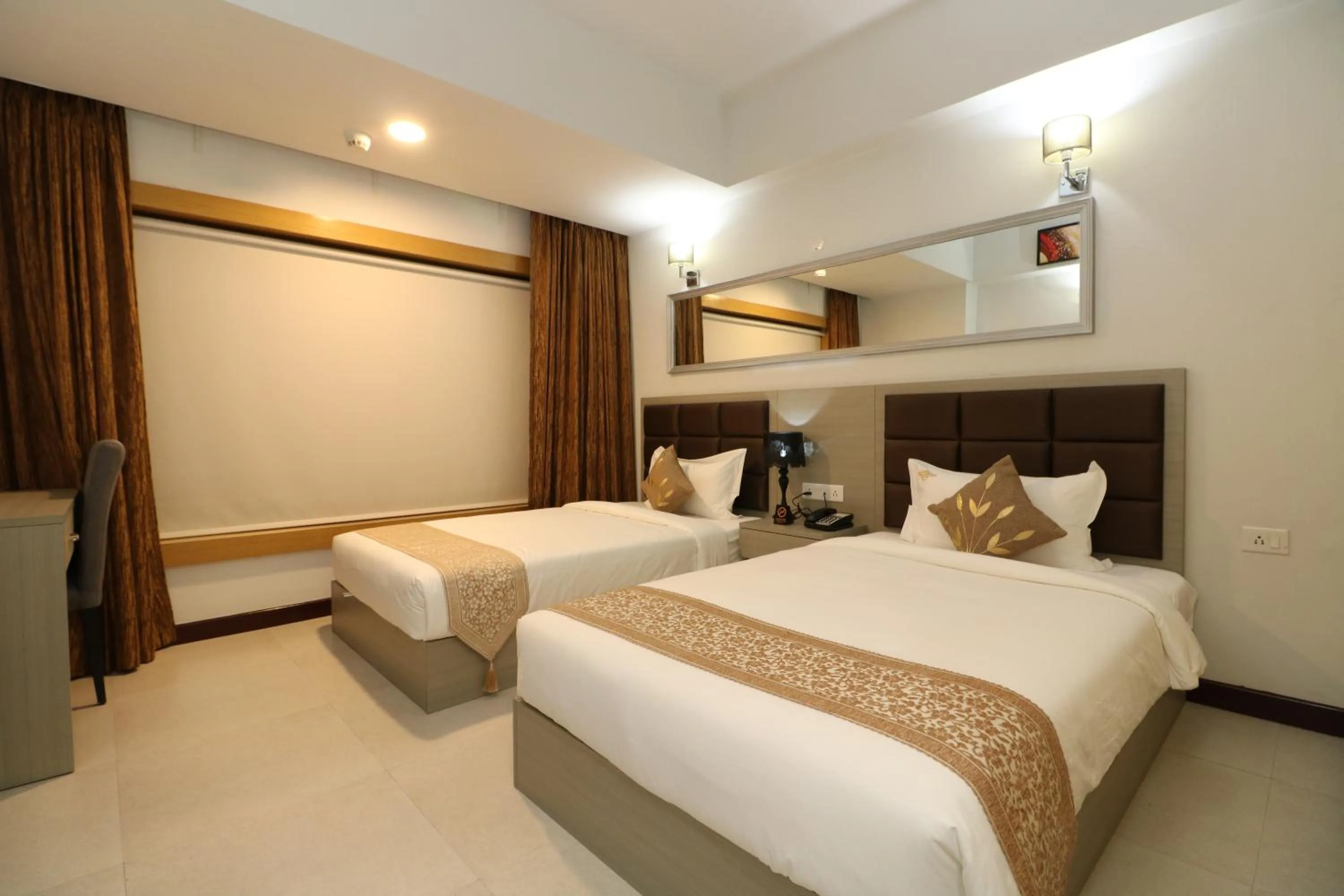 Bedroom in Aristocrat Hotel, New Town, Kolkata