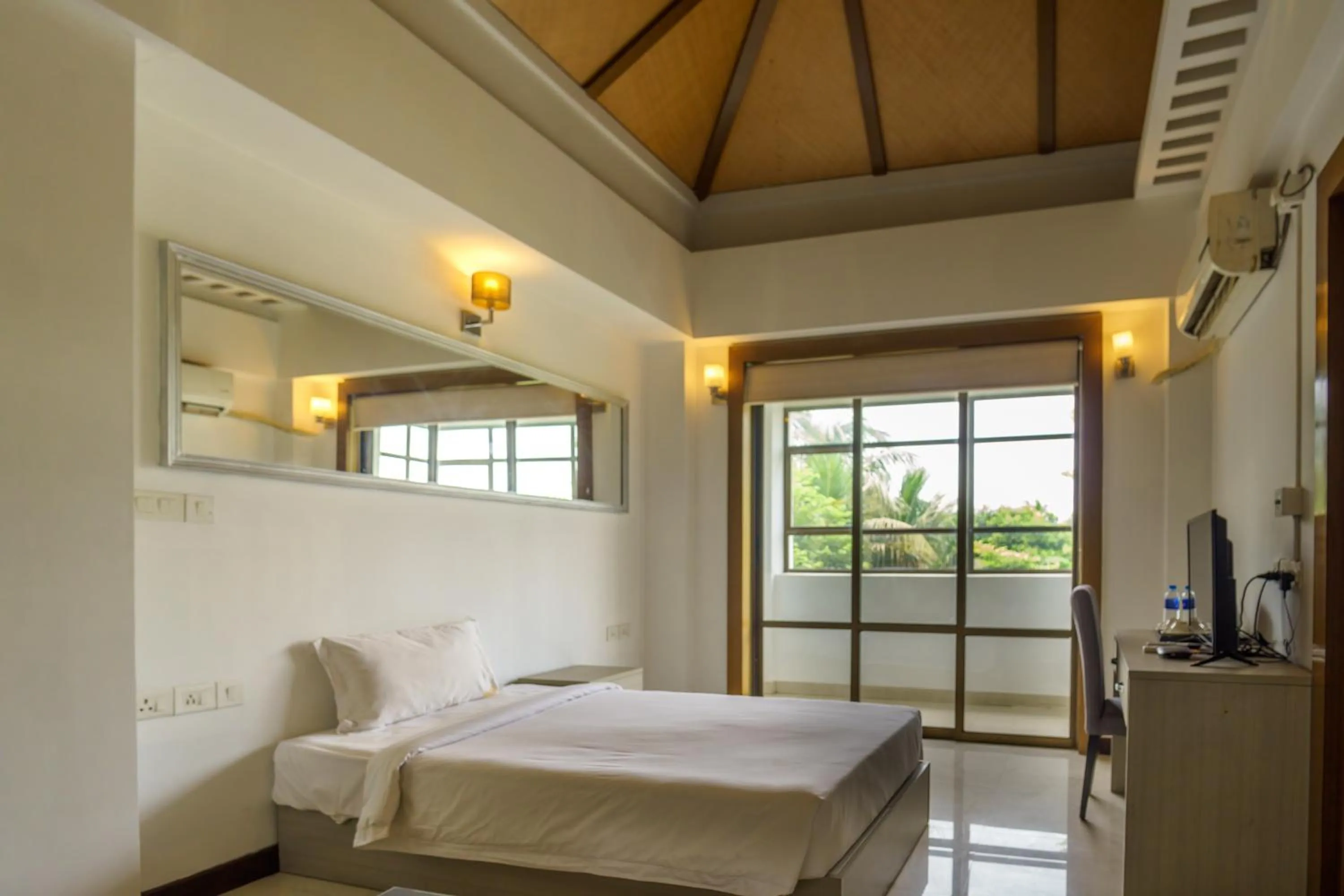 Bed in Aristocrat Hotel, New Town, Kolkata