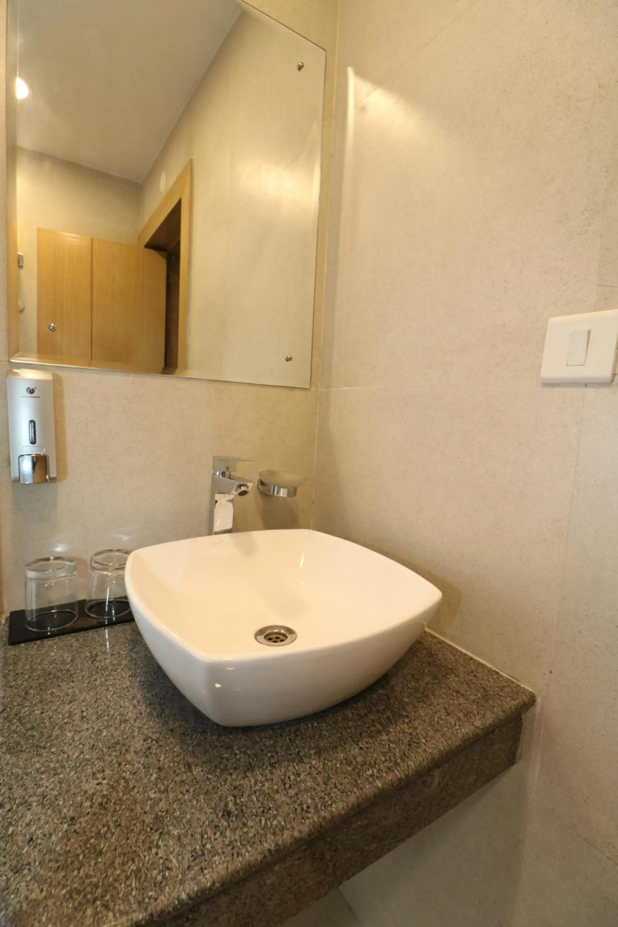 Bathroom in Aristocrat Hotel, New Town, Kolkata