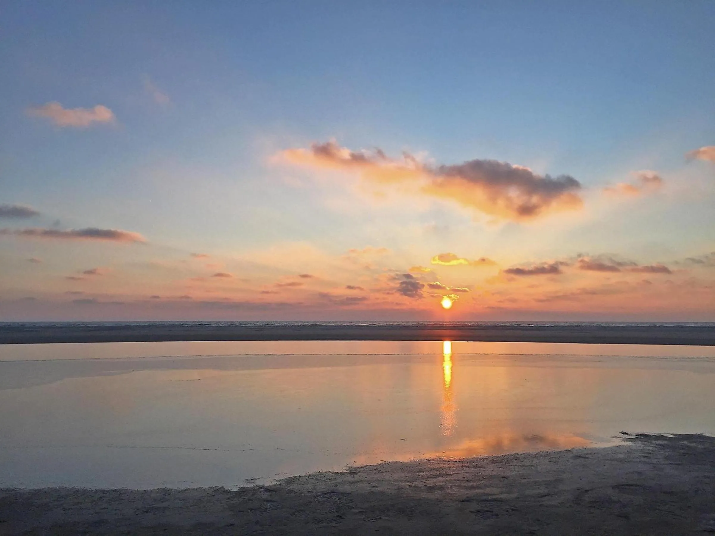Natural landscape in Friesenhaus Amrum Friesenhaushälfte *Hommelkasche*