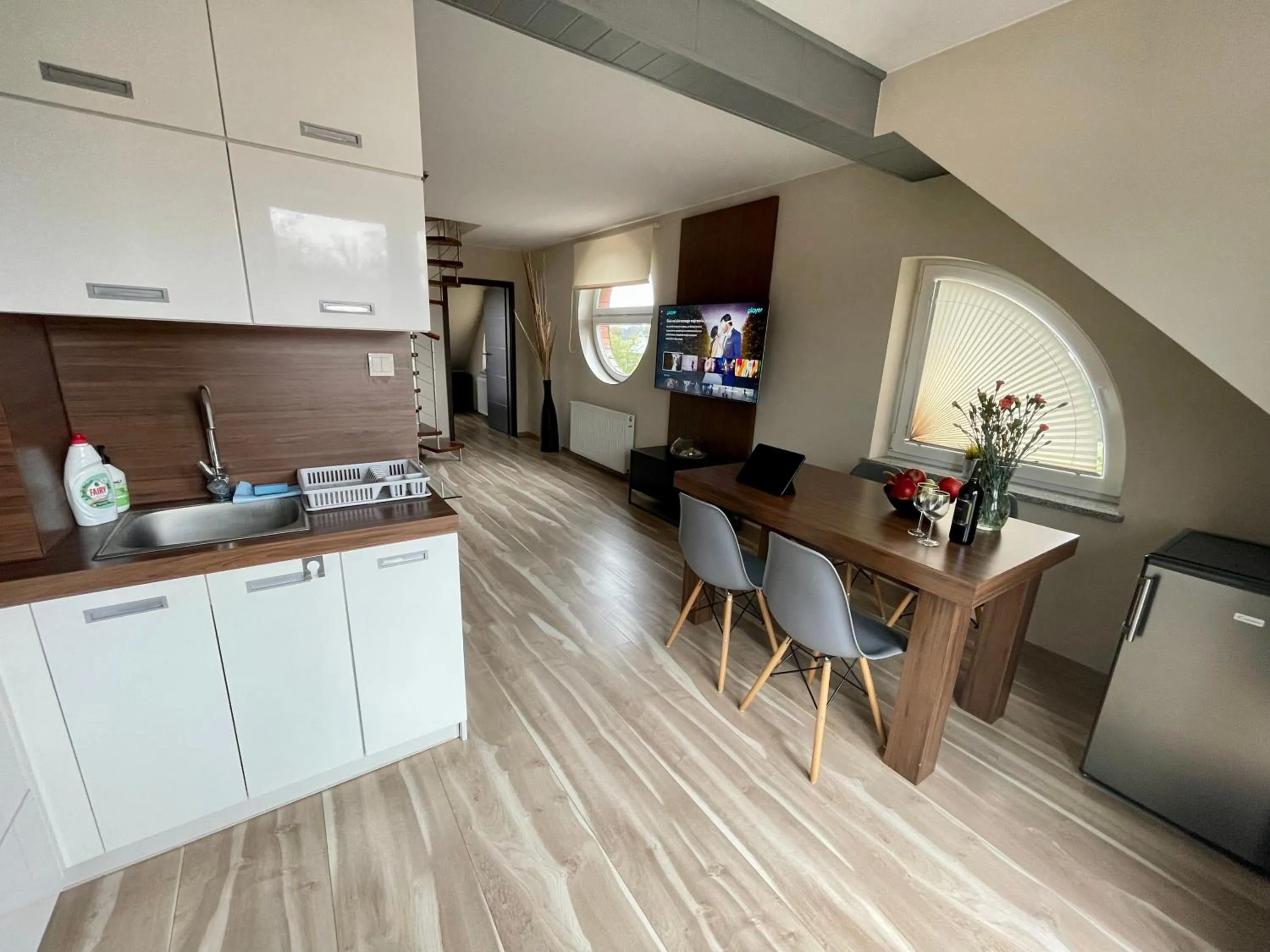 Kitchen or kitchenette in Baltic Sun SPA