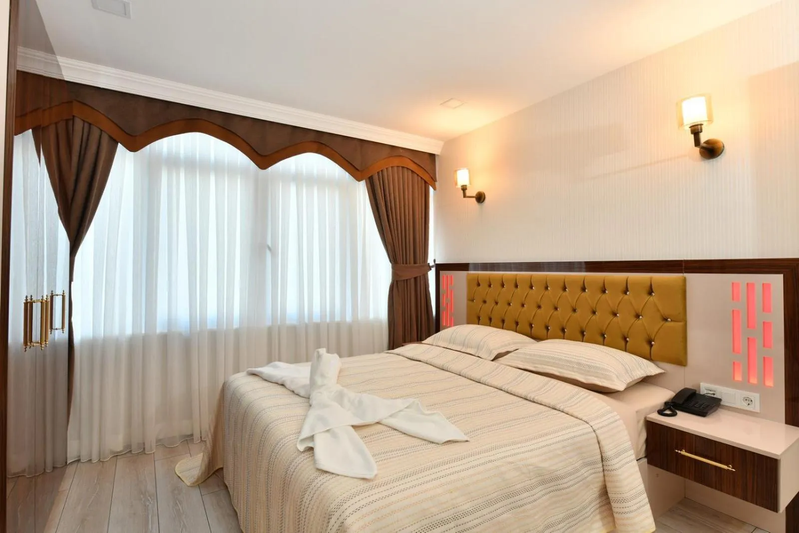 Bed in Sea Moon Hotel