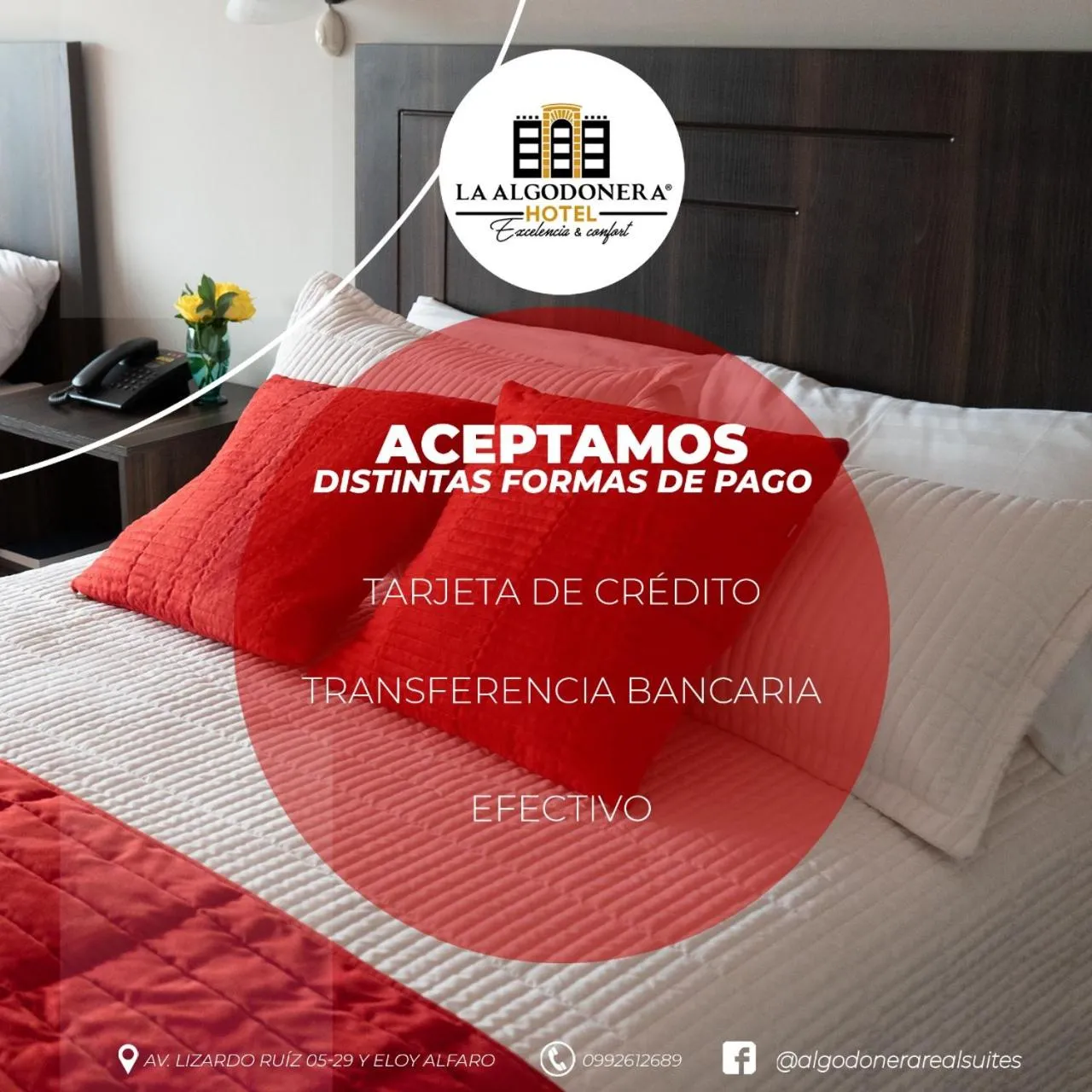 Bed in Hotel La Algodonera