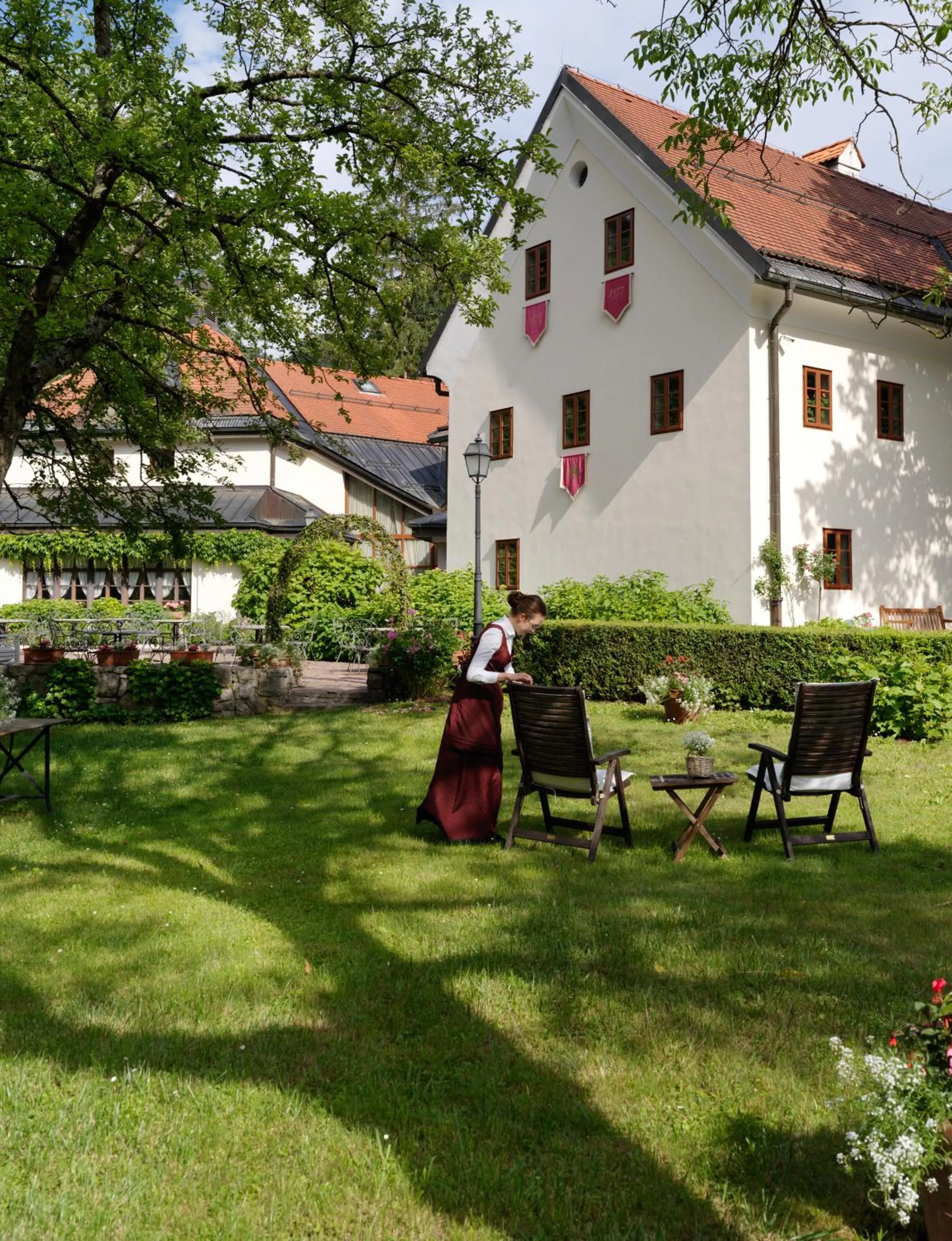 Garden view in Kendov Dvorec
