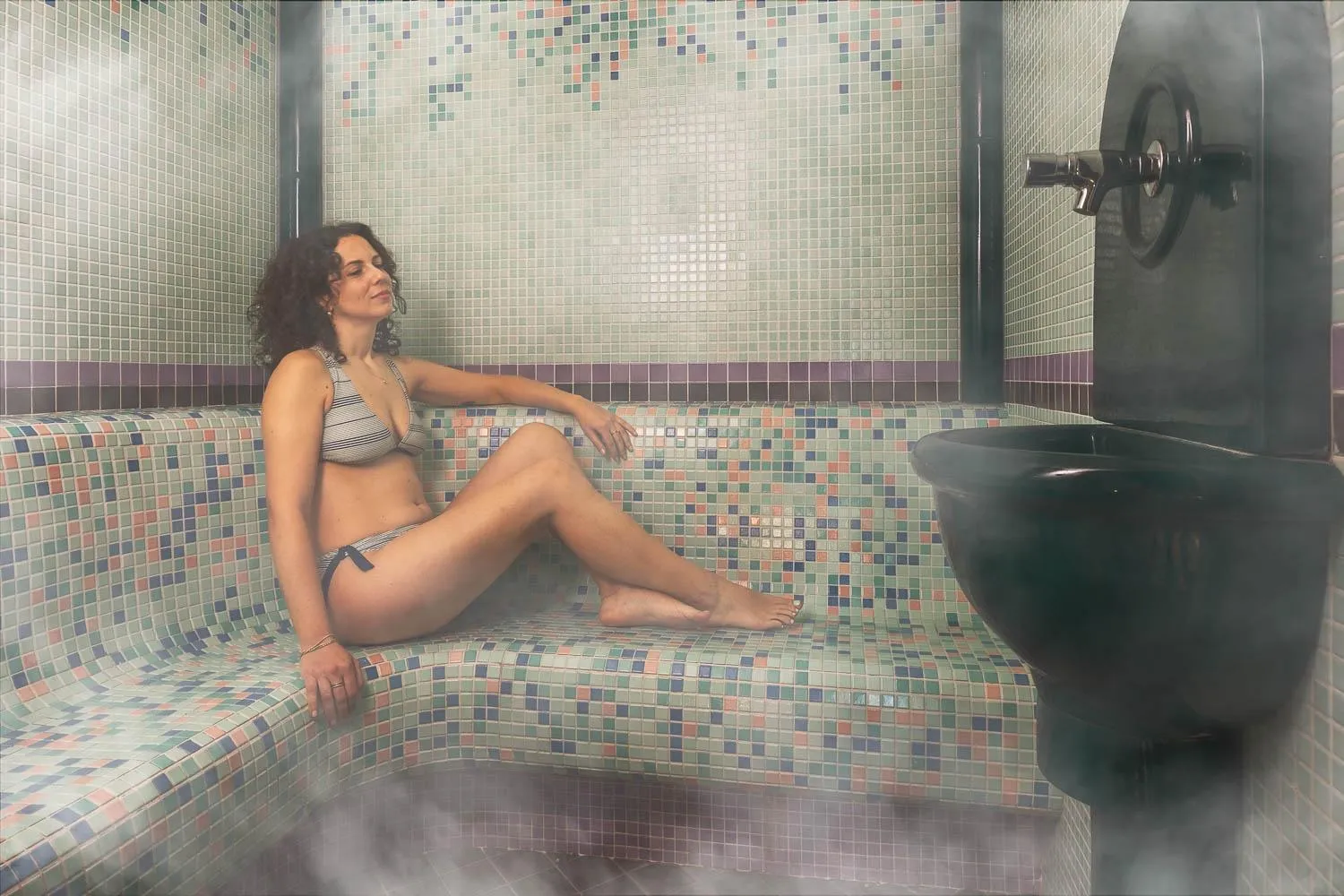 Steam room in Phi Hotel Bellamonte