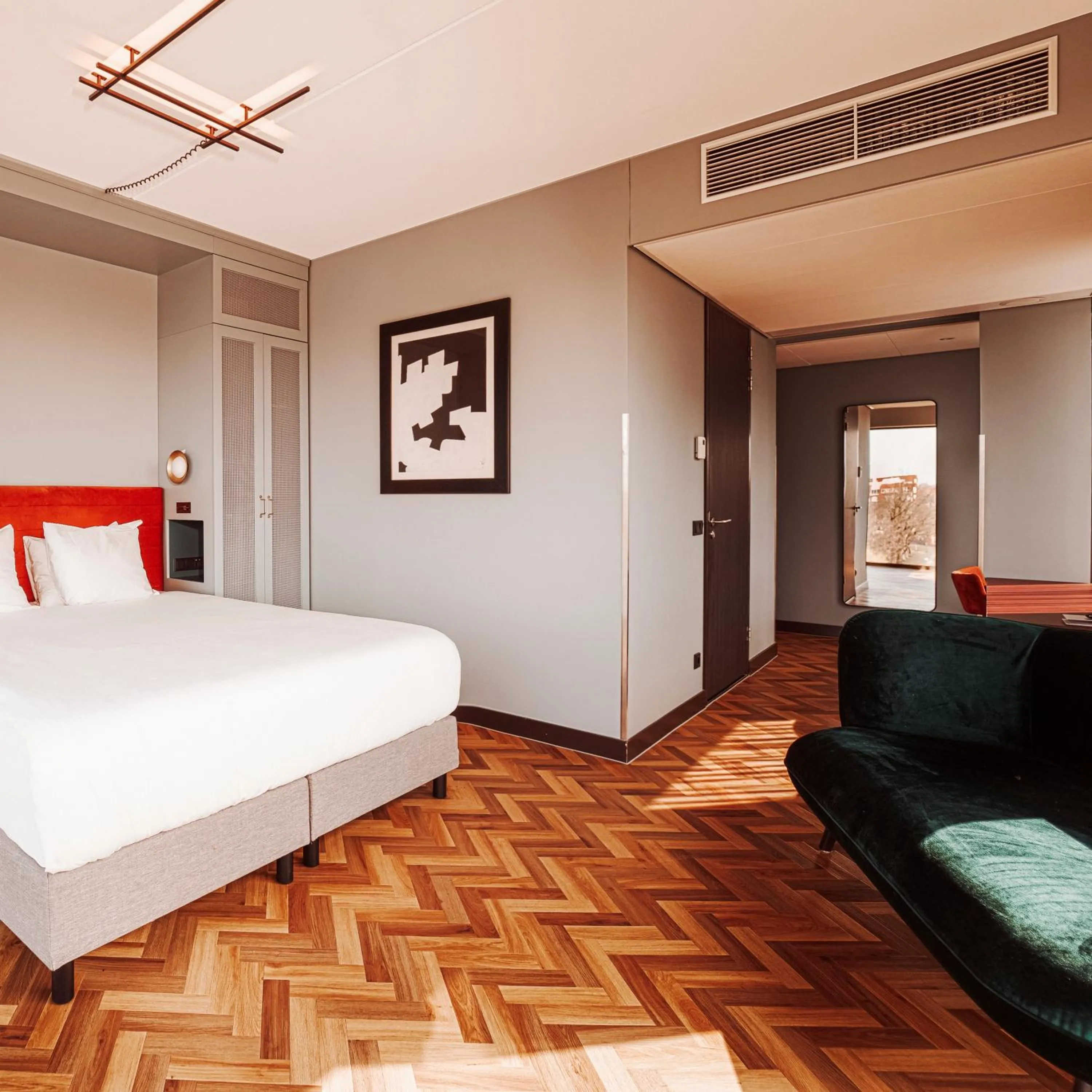 Bed in Olympic Hotel