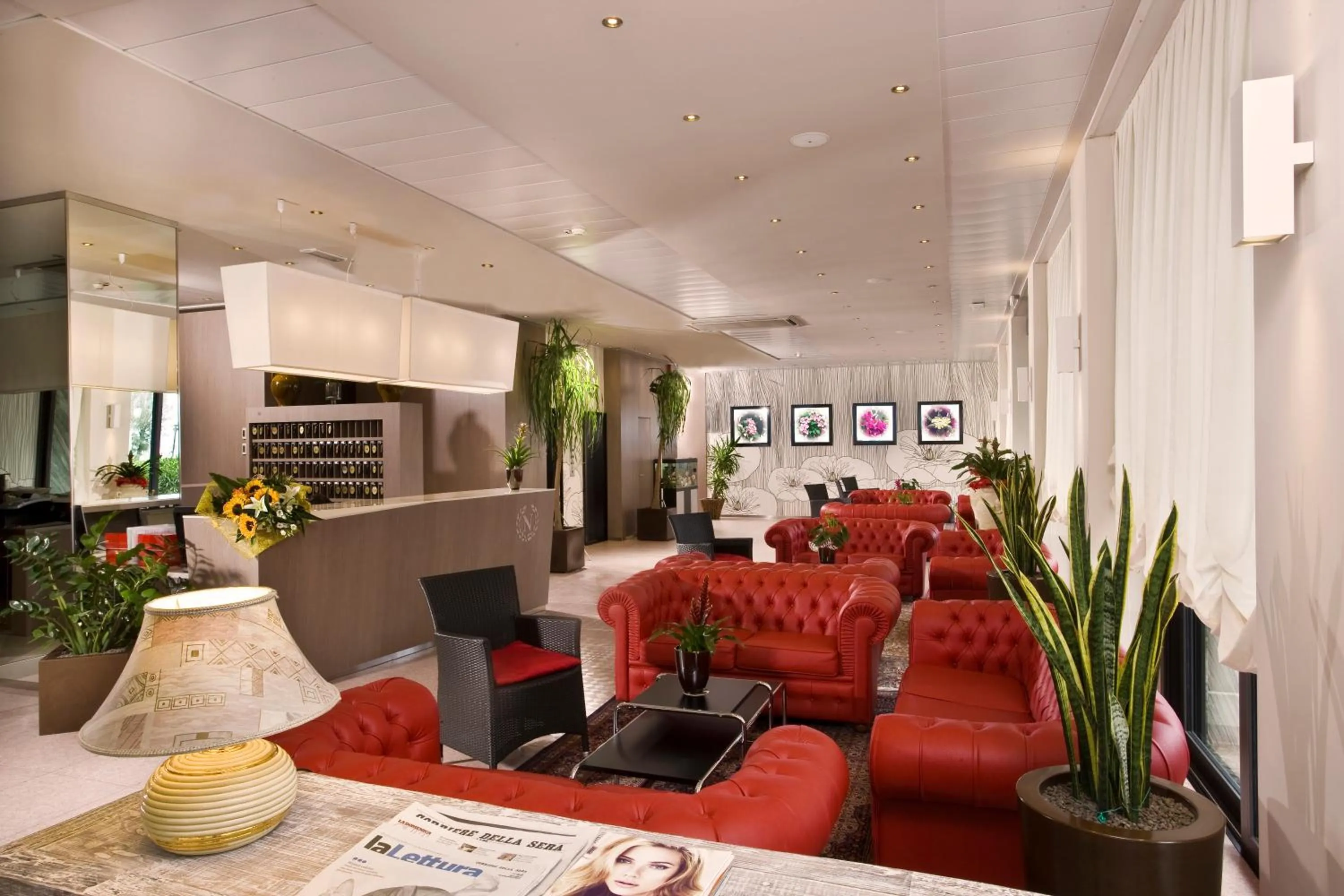 Lobby or reception in Hotel Napoleon