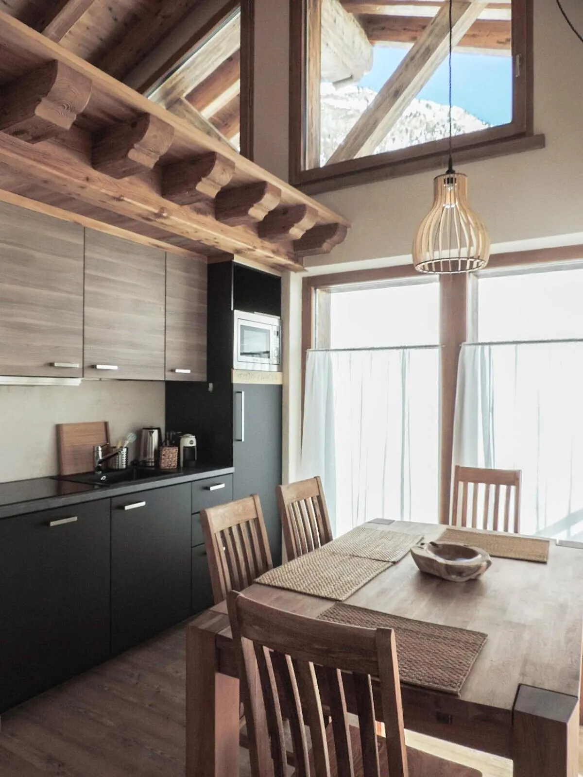 Kitchen or kitchenette in Tilio Chalet