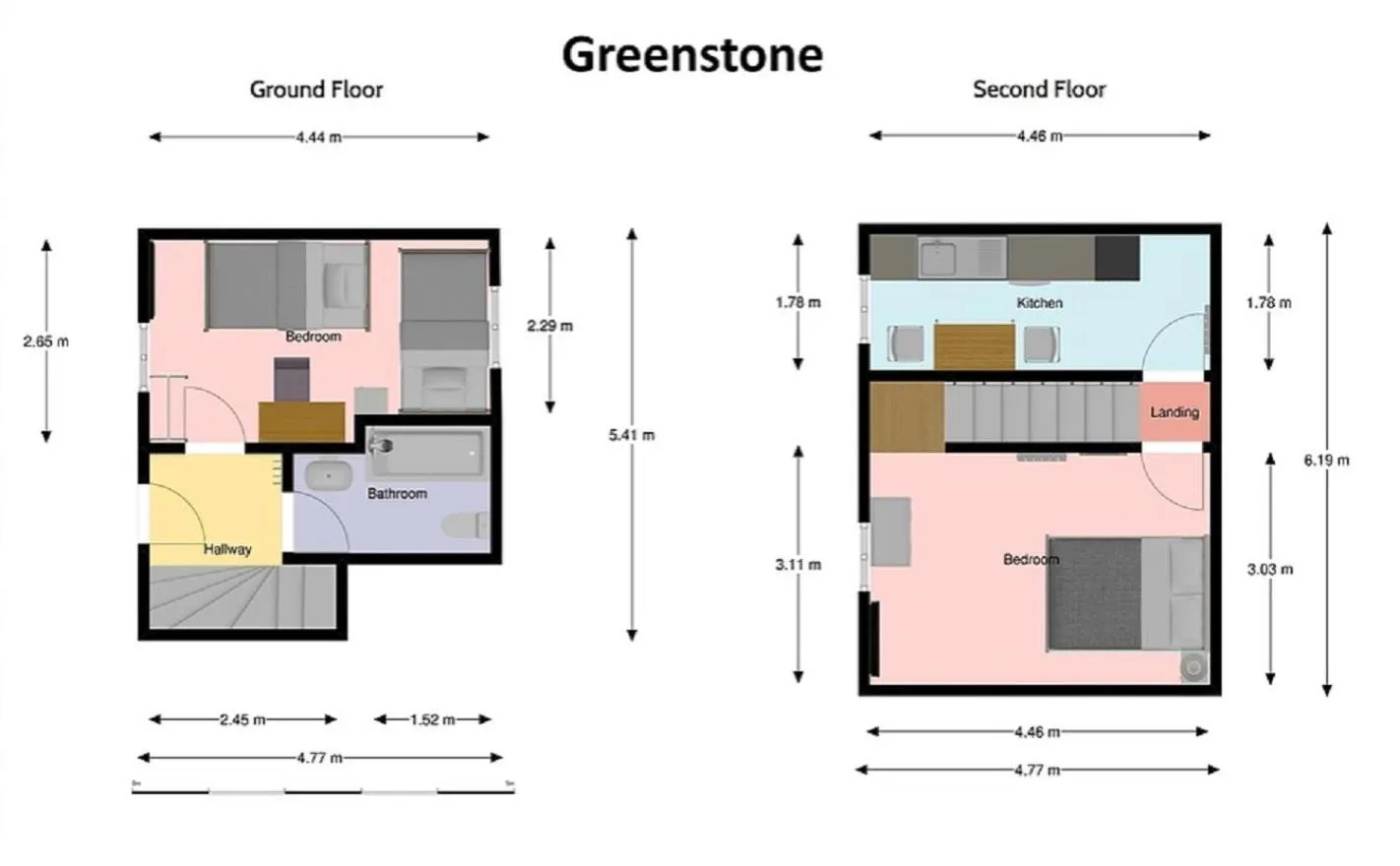 Floor plan in Glendower Guest Apartments