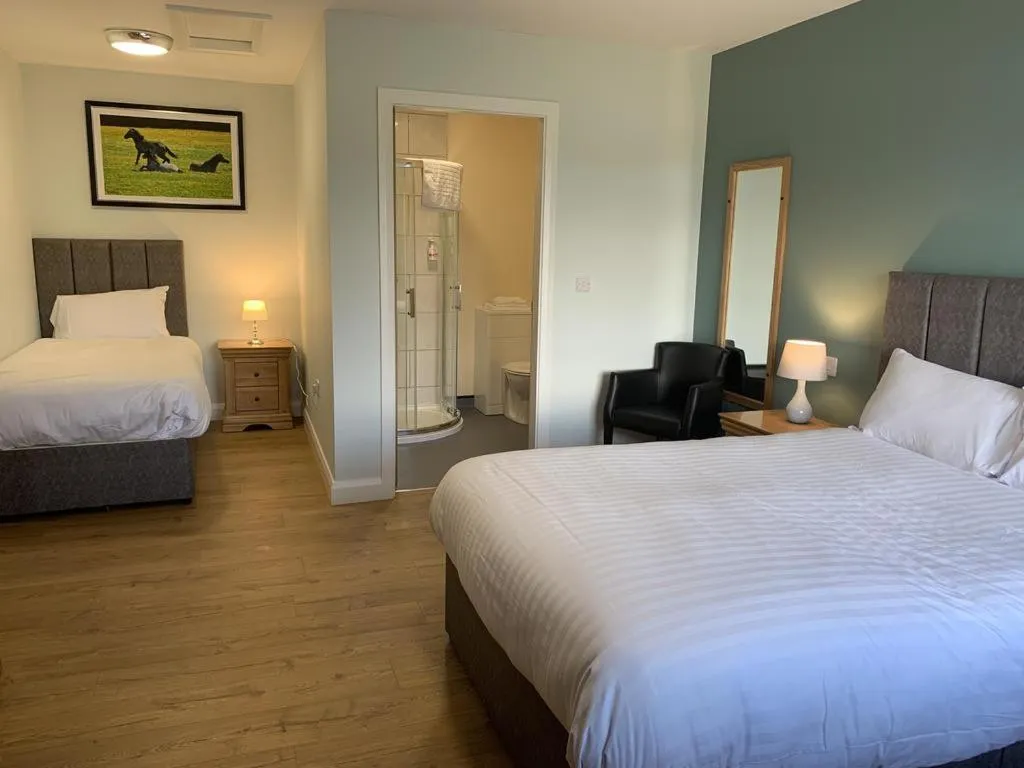 Bed in Standing Stones Lodge