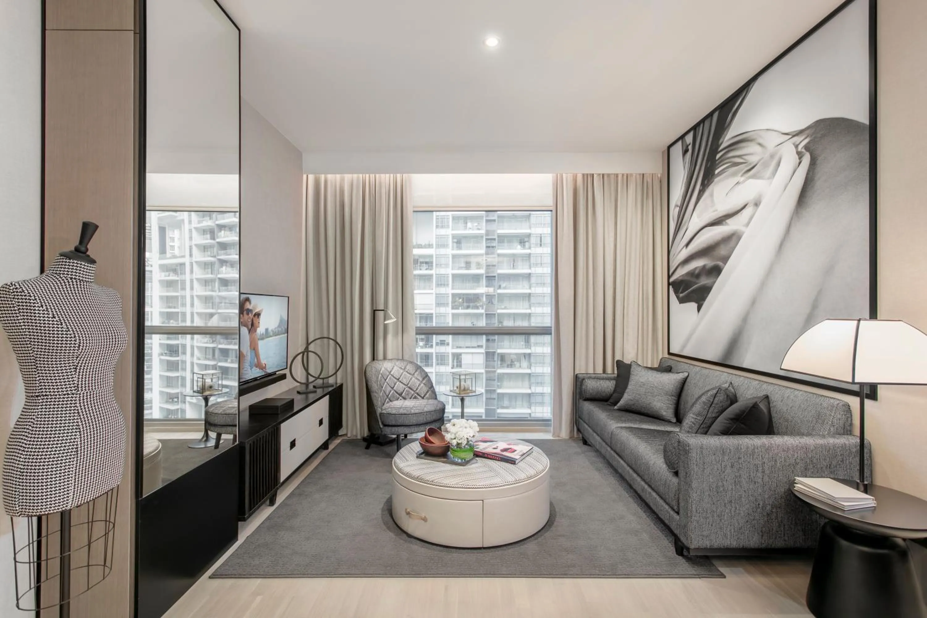 Living room in Ascott Orchard Singapore