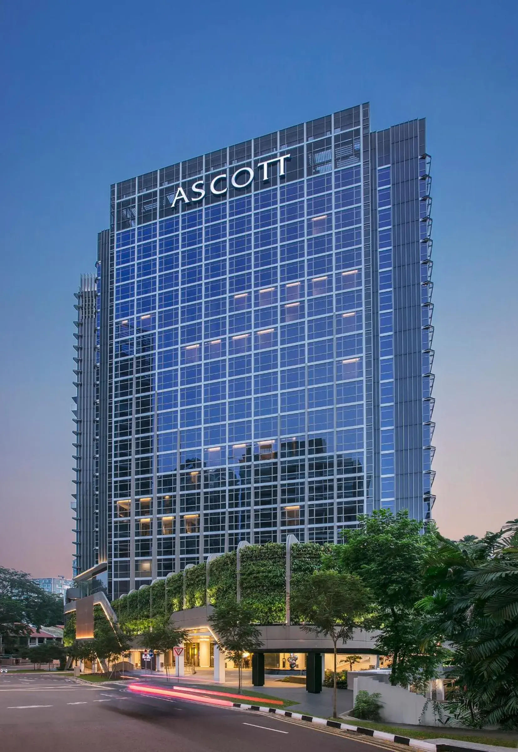 Facade/entrance in Ascott Orchard Singapore Facade/entrance in Ascott Orchard Singapore