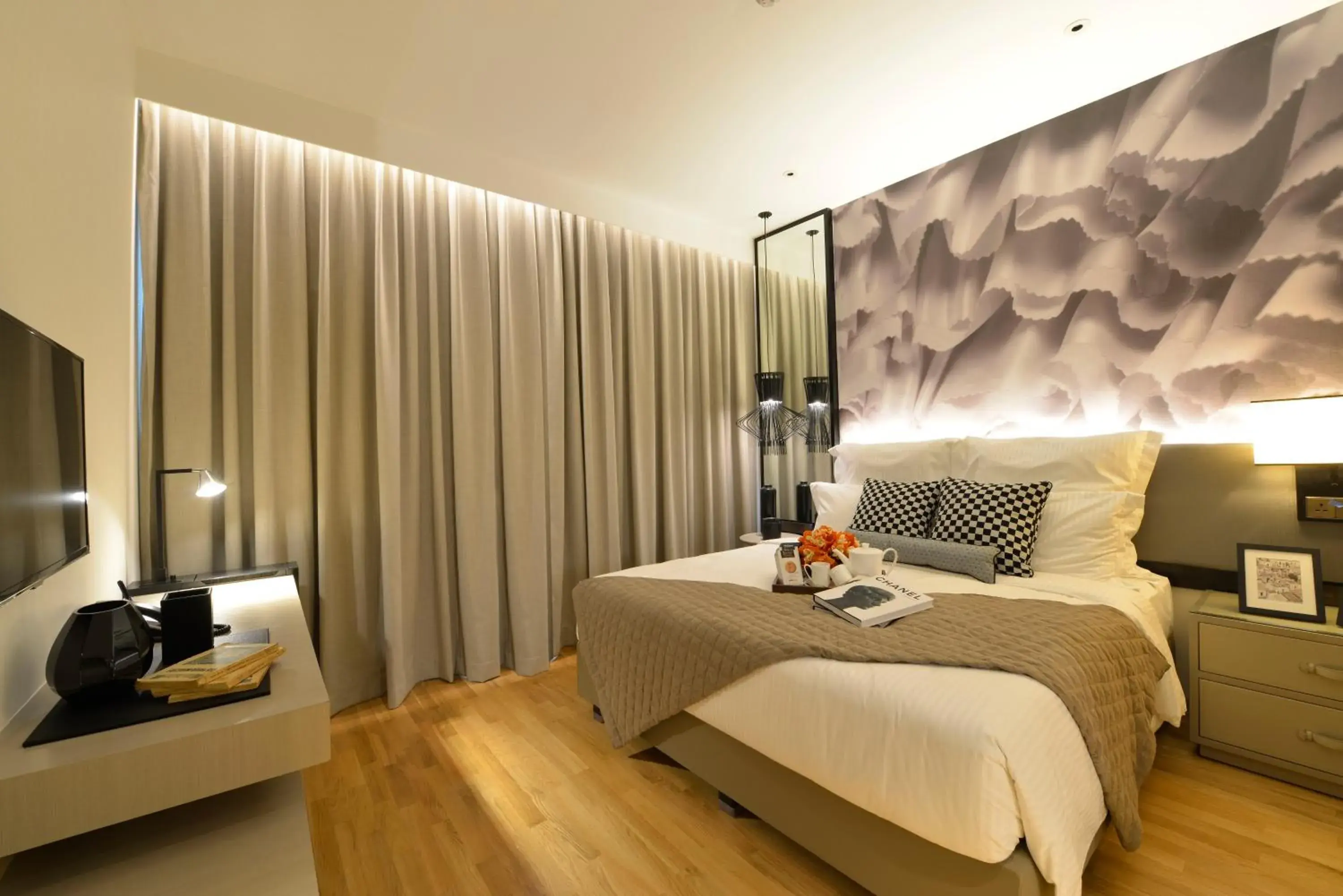Bedroom, Bed in Ascott Orchard Singapore Bedroom, Bed in Ascott Orchard Singapore