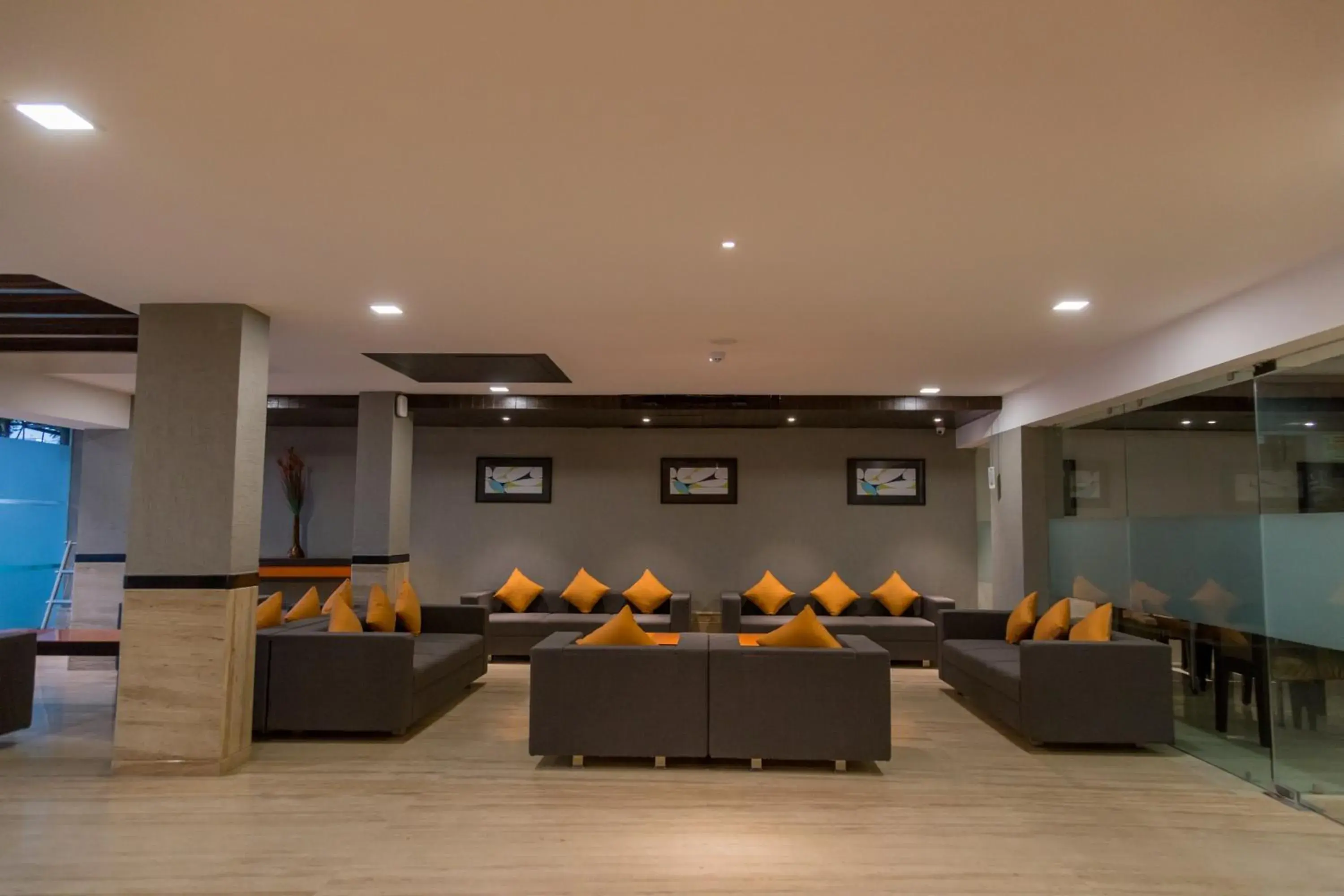 Lobby or reception in Ginger Ahmedabad SG Road Lobby or reception in Ginger Ahmedabad SG Road