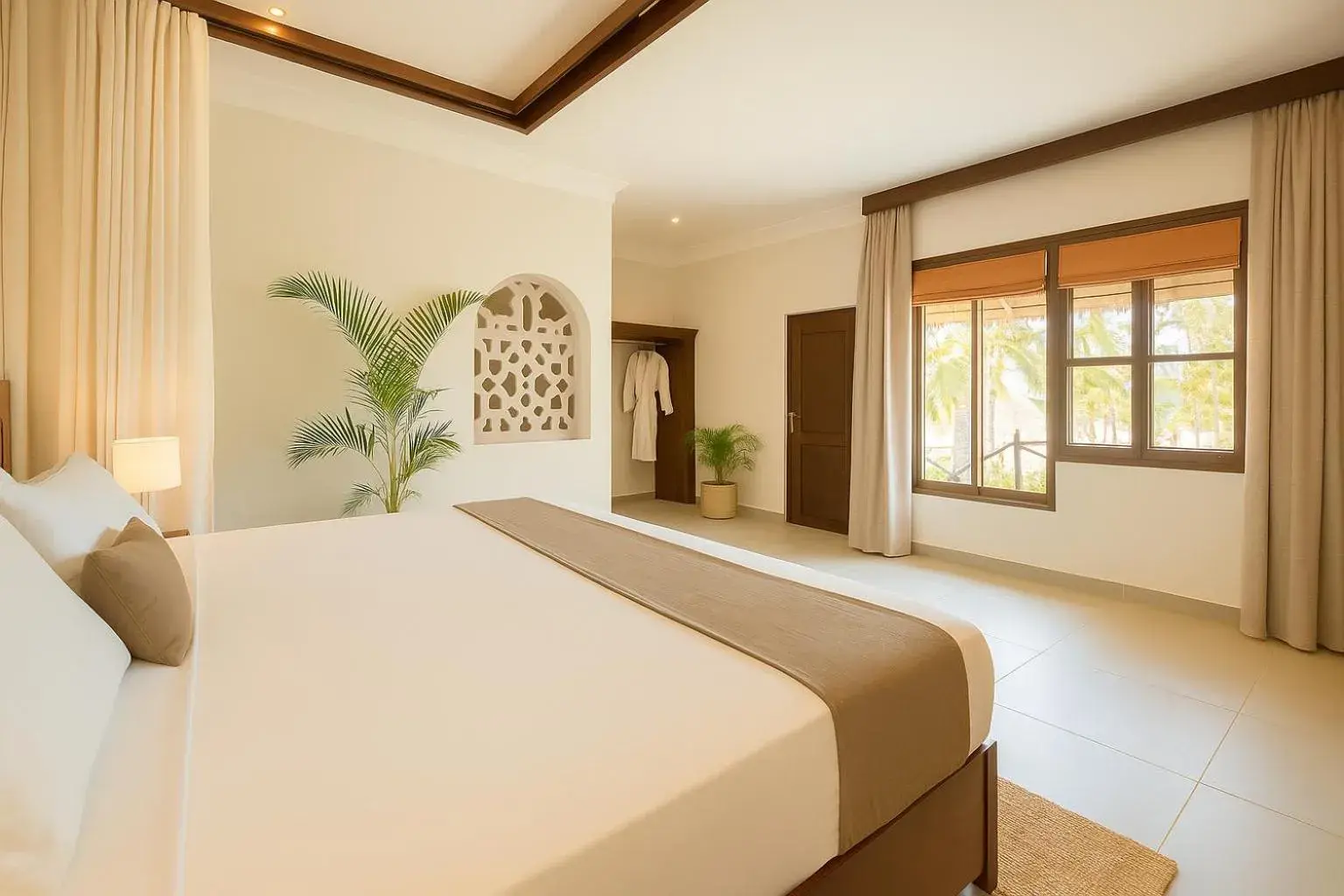 Bedroom, Bed in Diamonds Mapenzi Beach Bedroom, Bed in Diamonds Mapenzi Beach