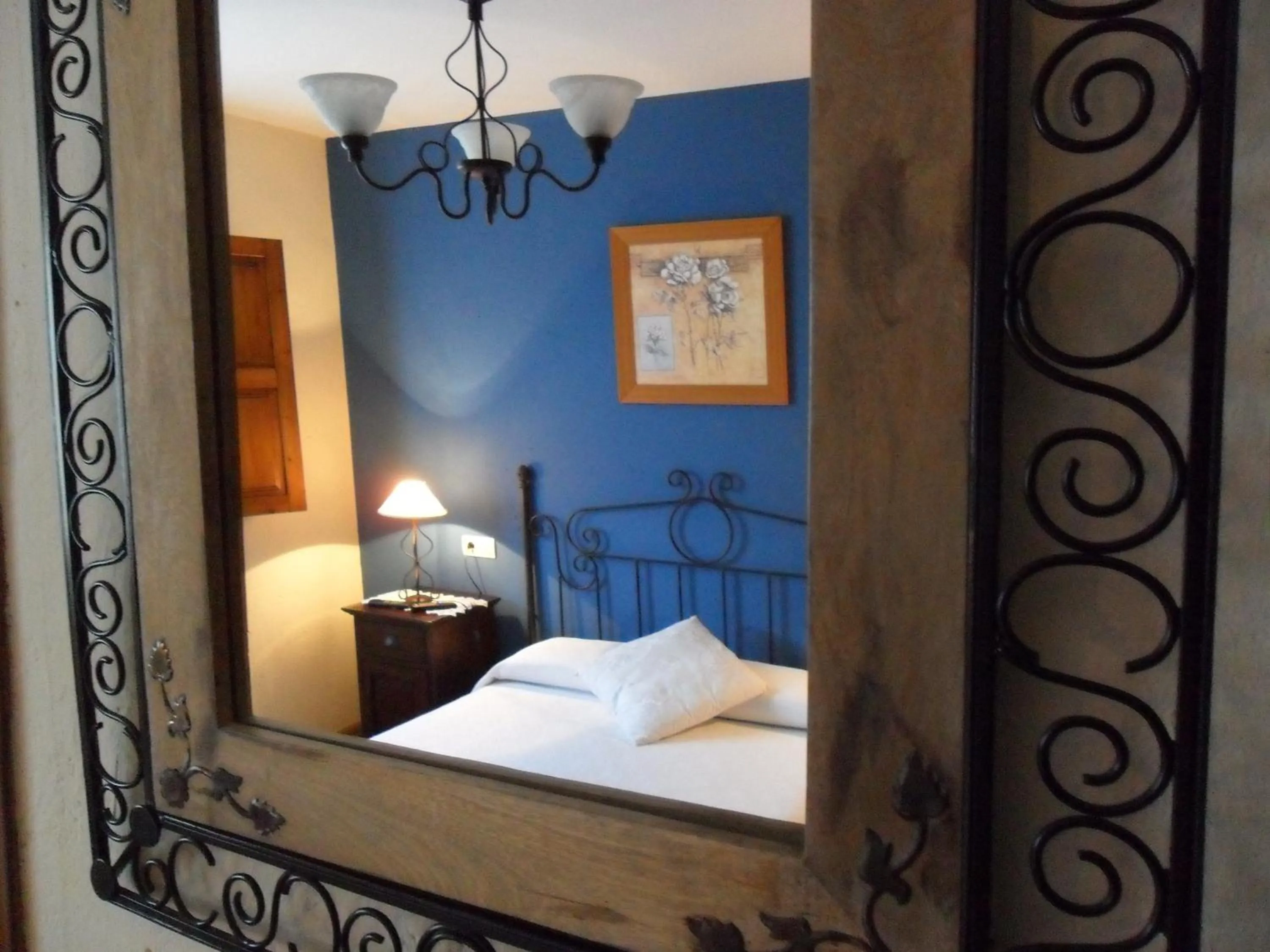 Decorative detail, Bed in Hotel La Llosona