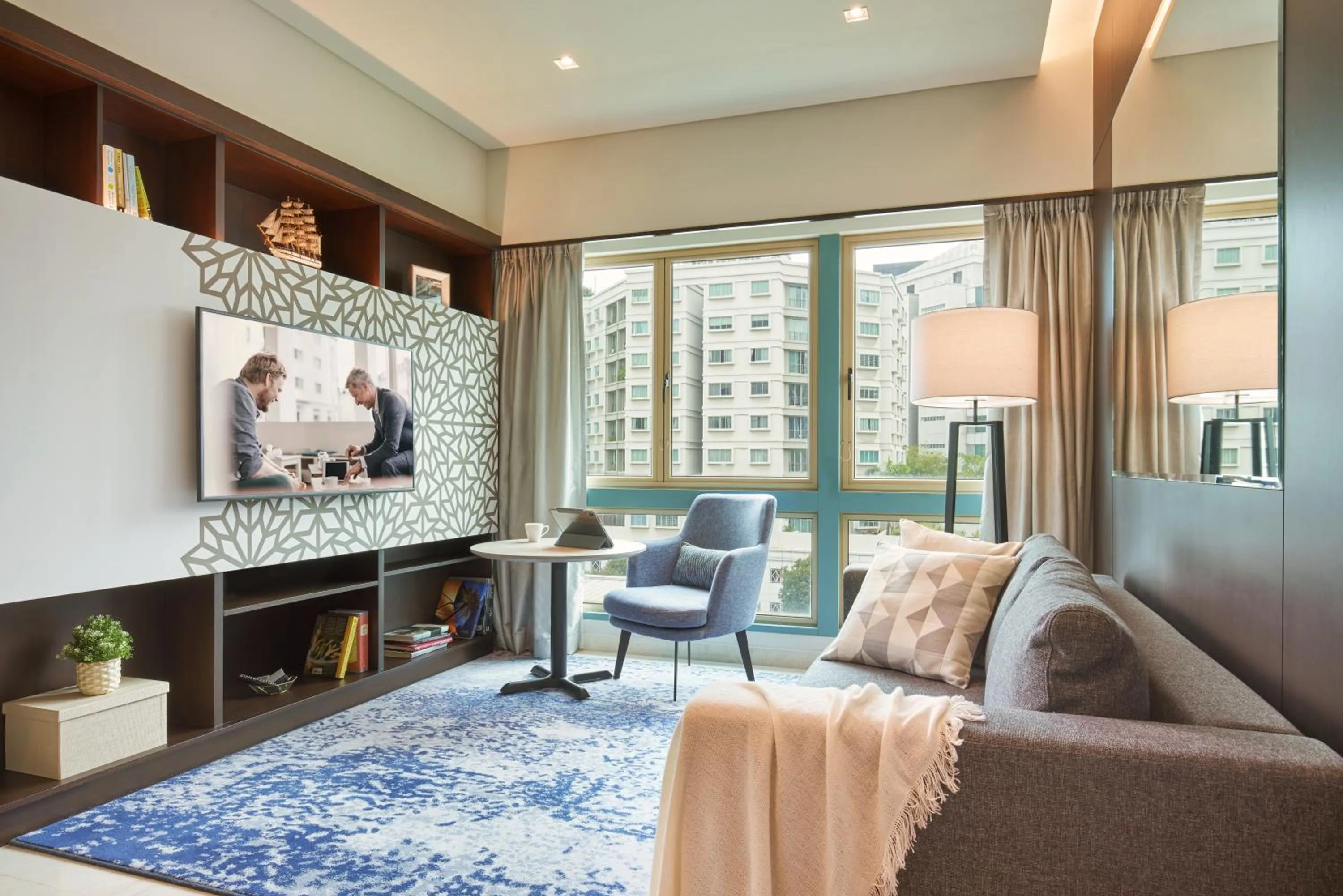 Living room in Somerset Bencoolen Singapore