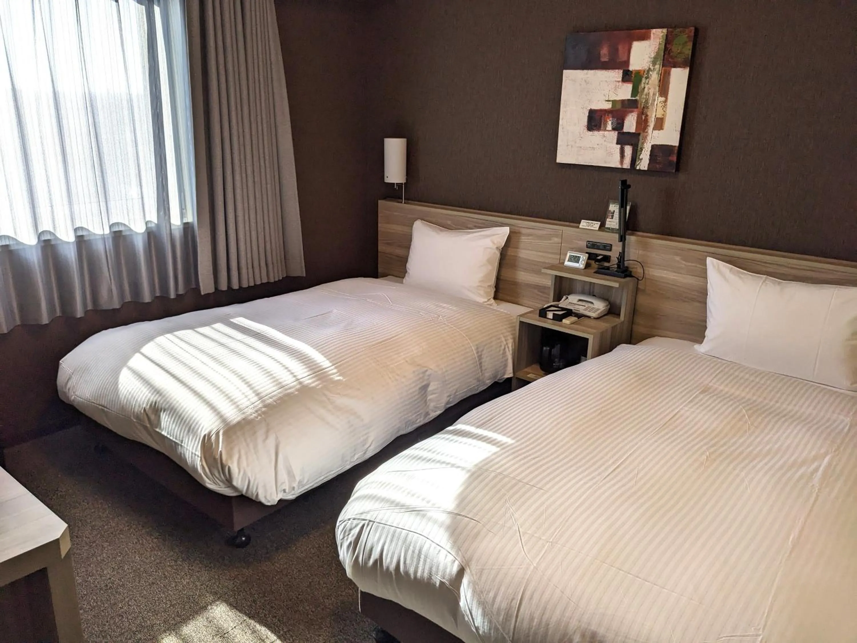 Photo of the whole room, Bed in Hotel Route-Inn Chiba Hamano -Tokyowangando-