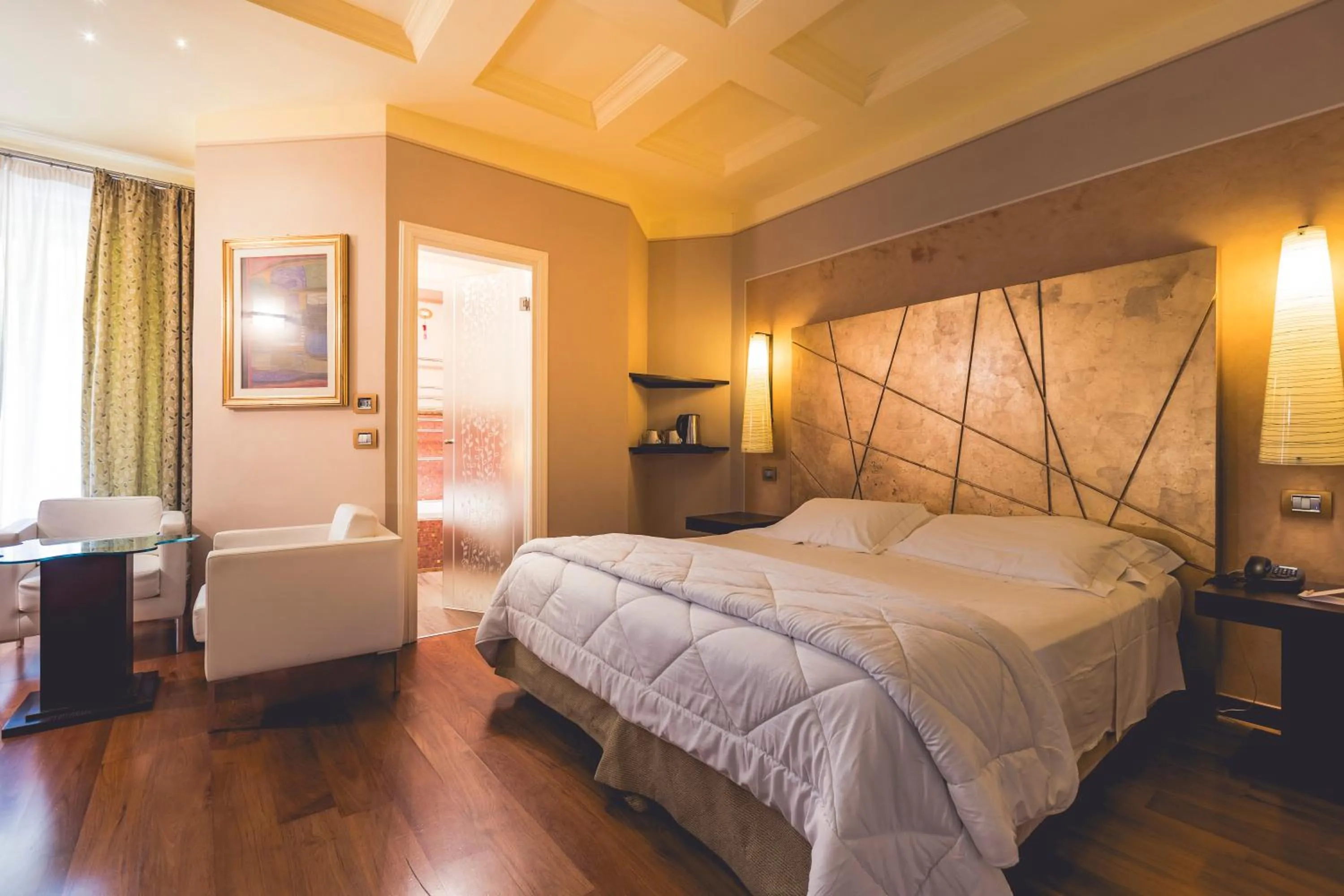 Bedroom, Bed in Hotel Tosco Romagnolo