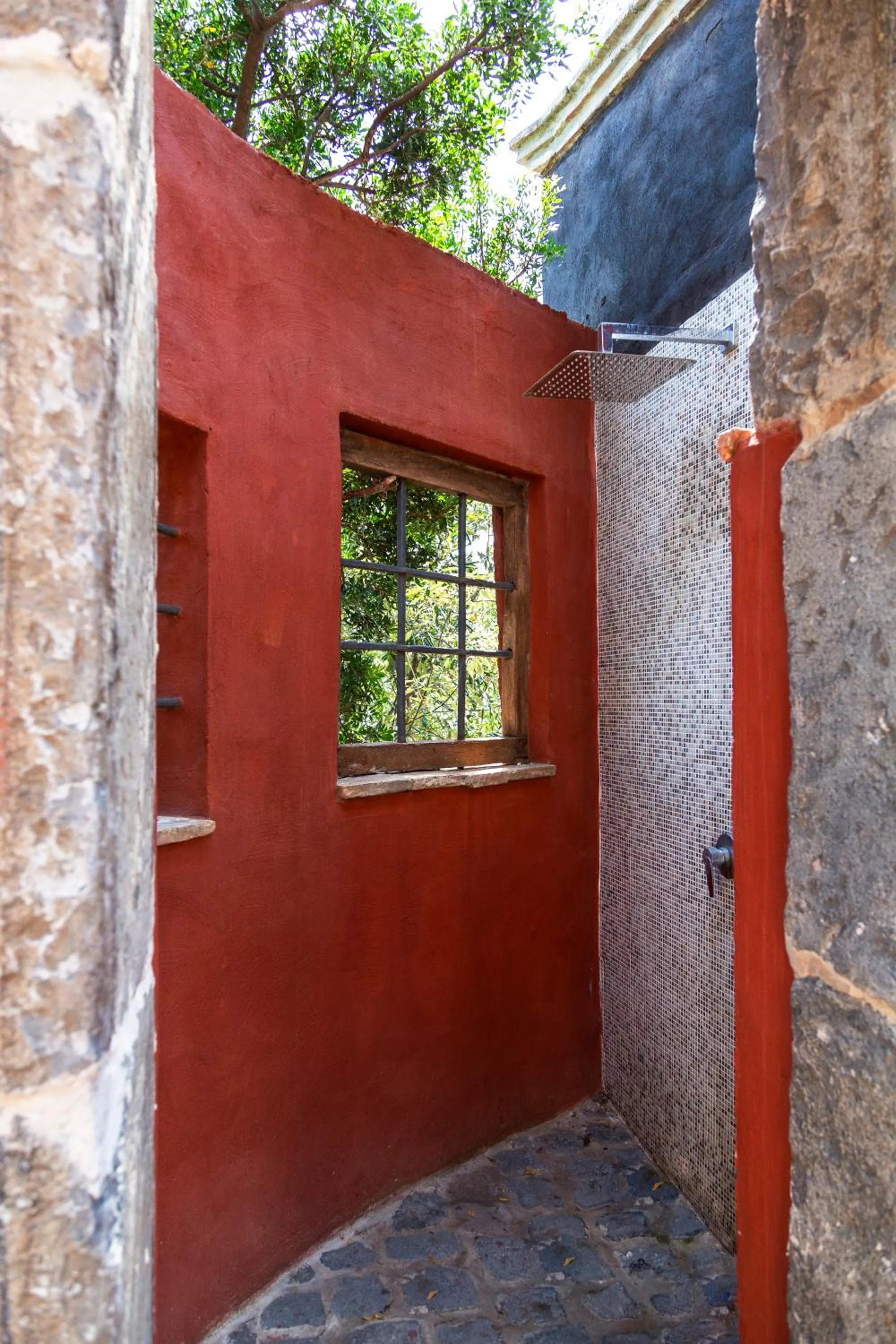 Shower in Aeneas' Landing Resort