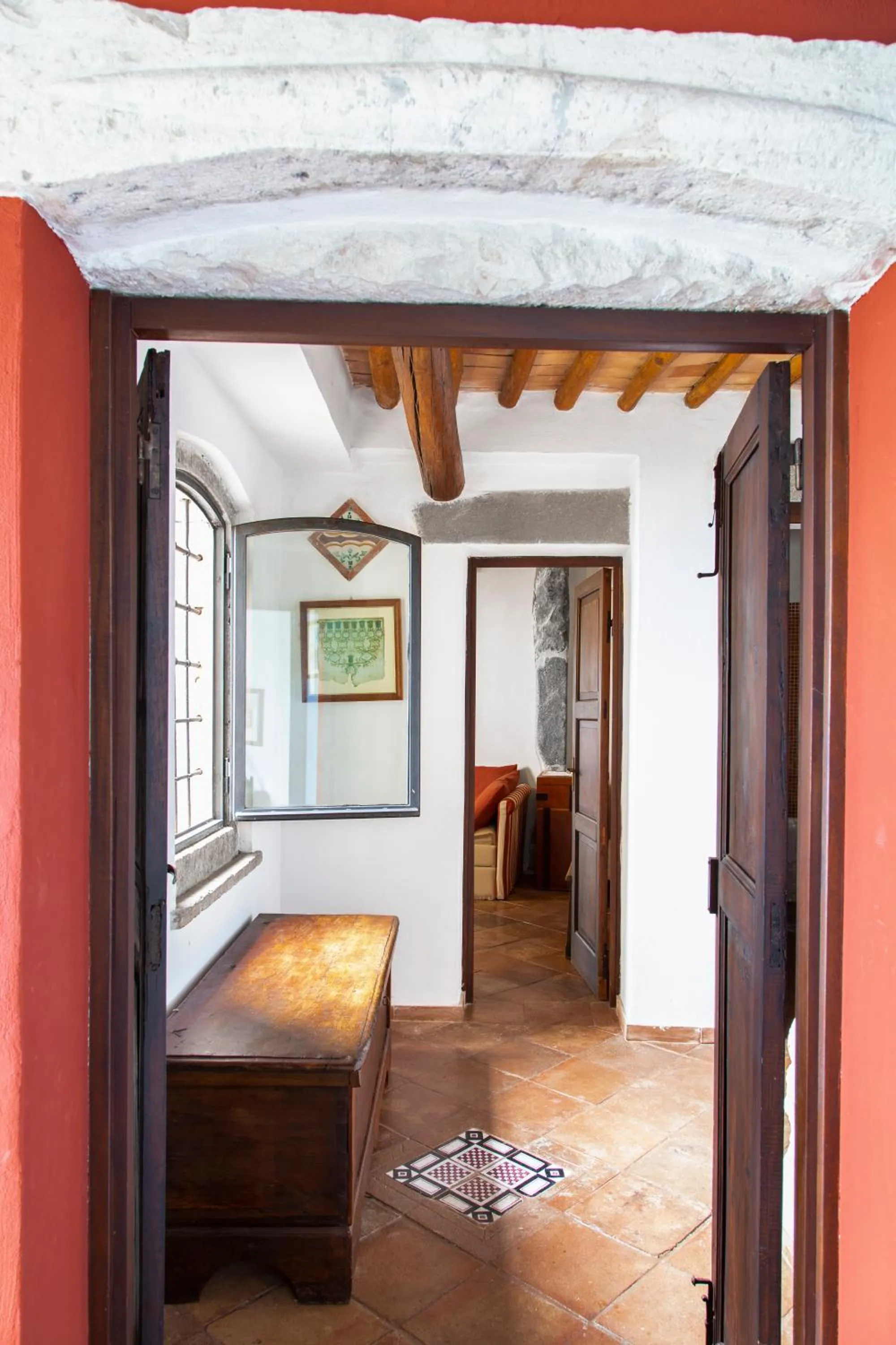 Living room, Bed in Aeneas' Landing Resort