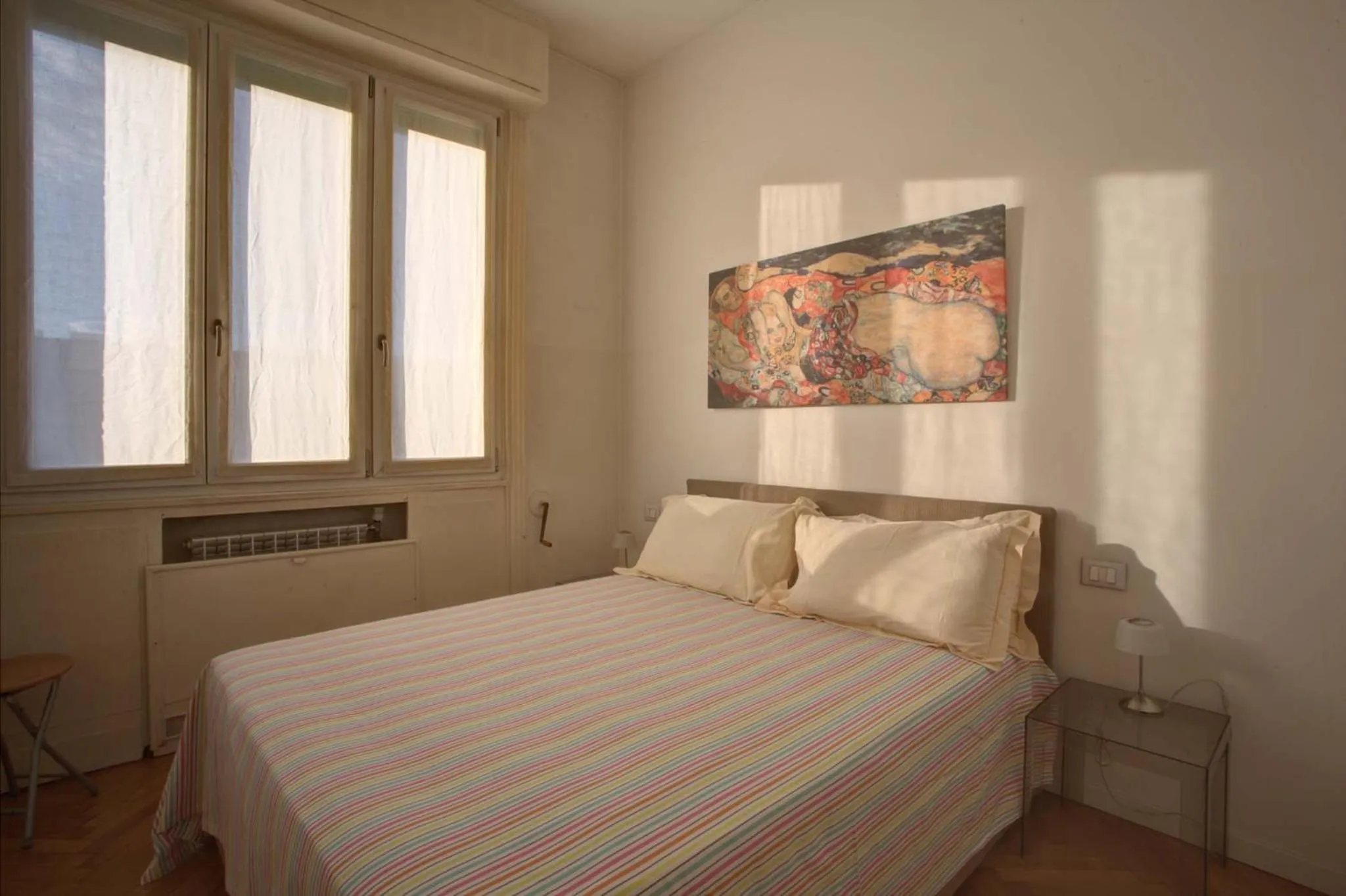 Bedroom, Bed in Milan Apartment Rental