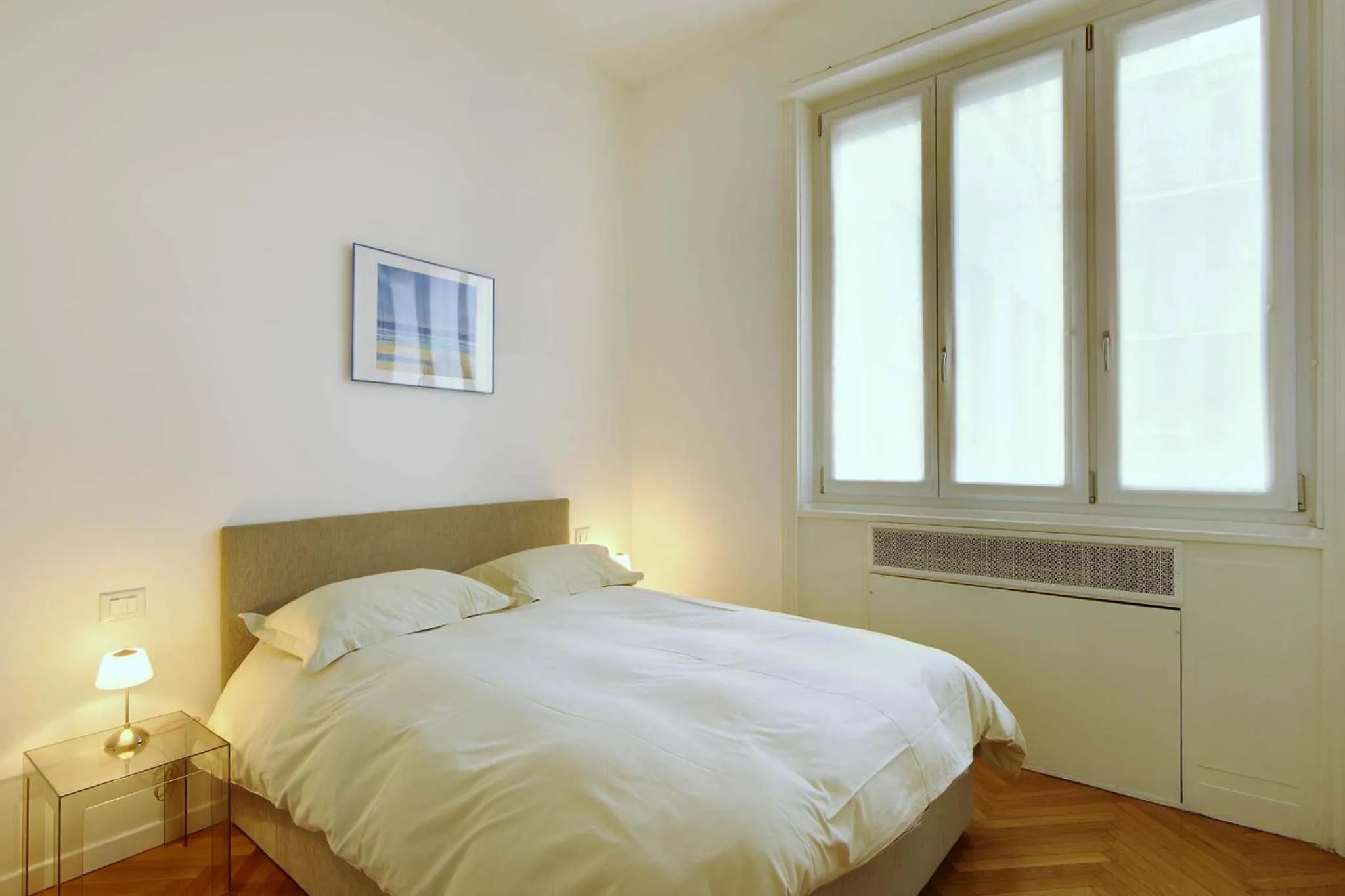 Bed in Milan Apartment Rental