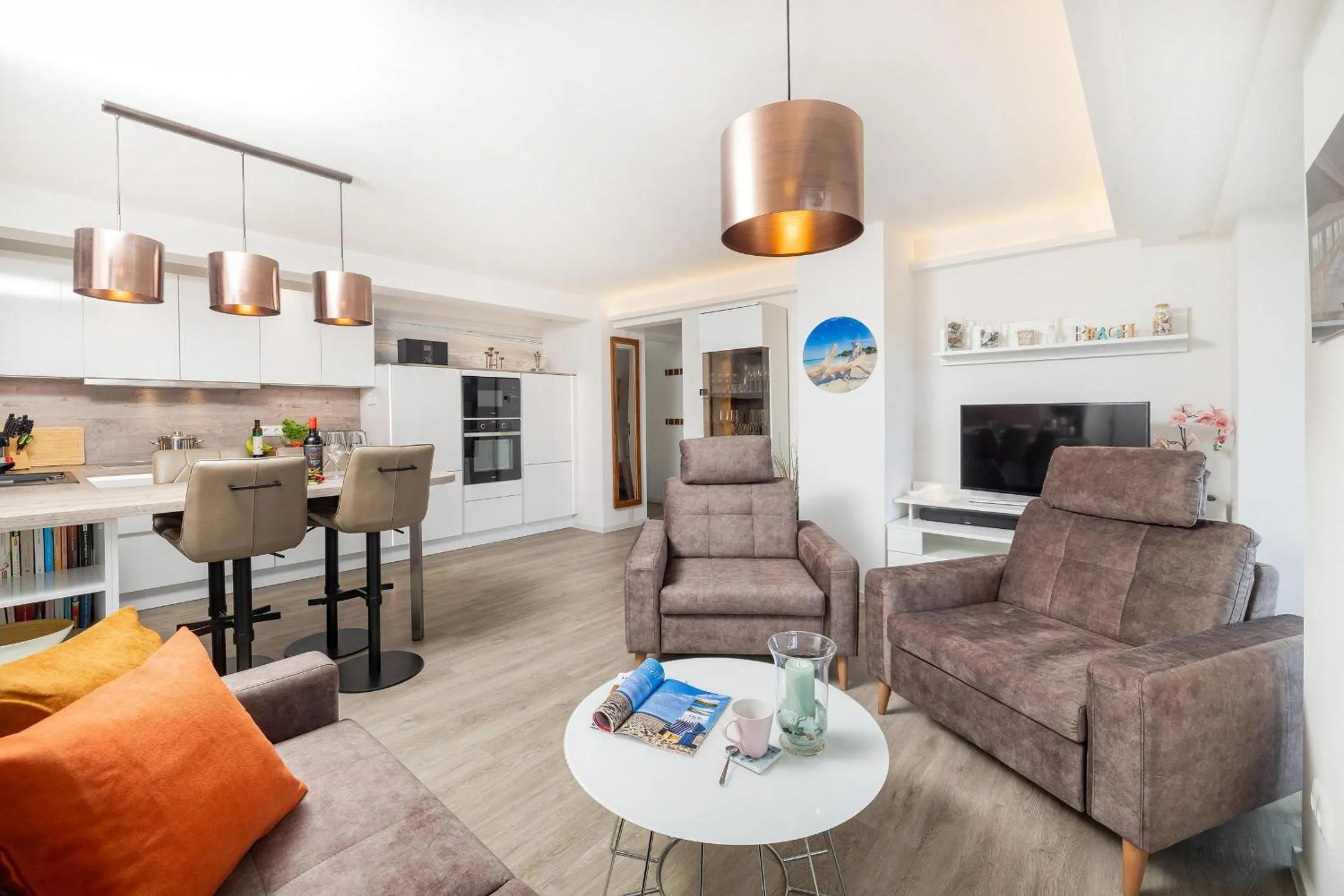Prora - Apartment mit Meerblick und Strandkorb am Strand - Dünenblick