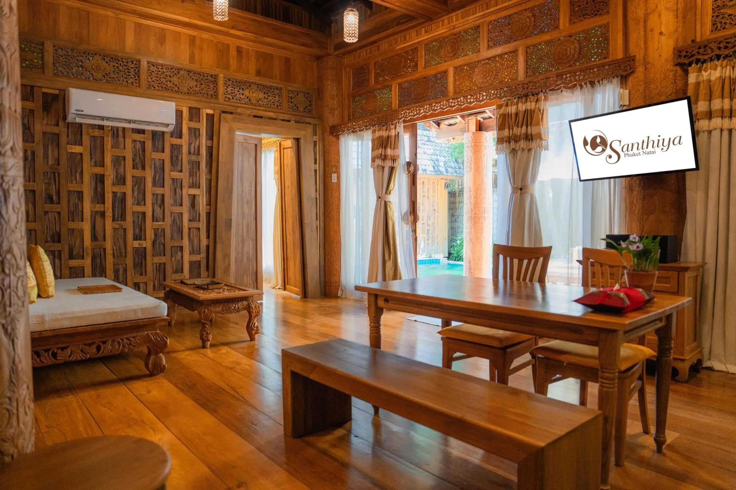 Living room in Santhiya Phuket Natai Resort & Spa